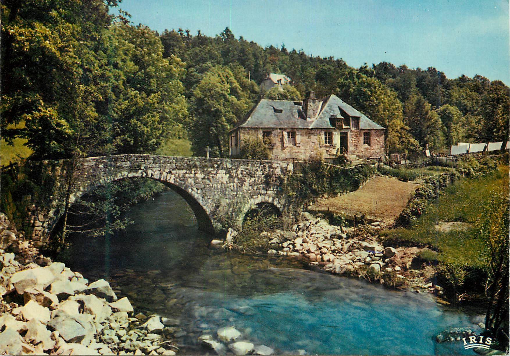 Pont et moulin sur un ruisseau — Limousin — Éditions Modernes Théo Jac, Limoges, n°19/161