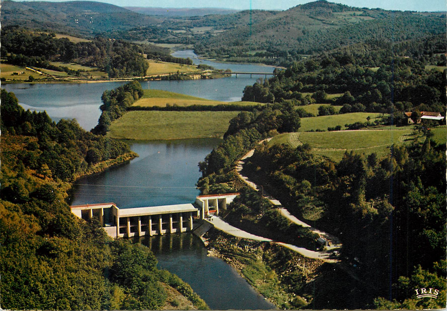 CPM Haute Vienne Pittoresque Route des monts et barrage le barrage du Bujaleuf dit de Maulde