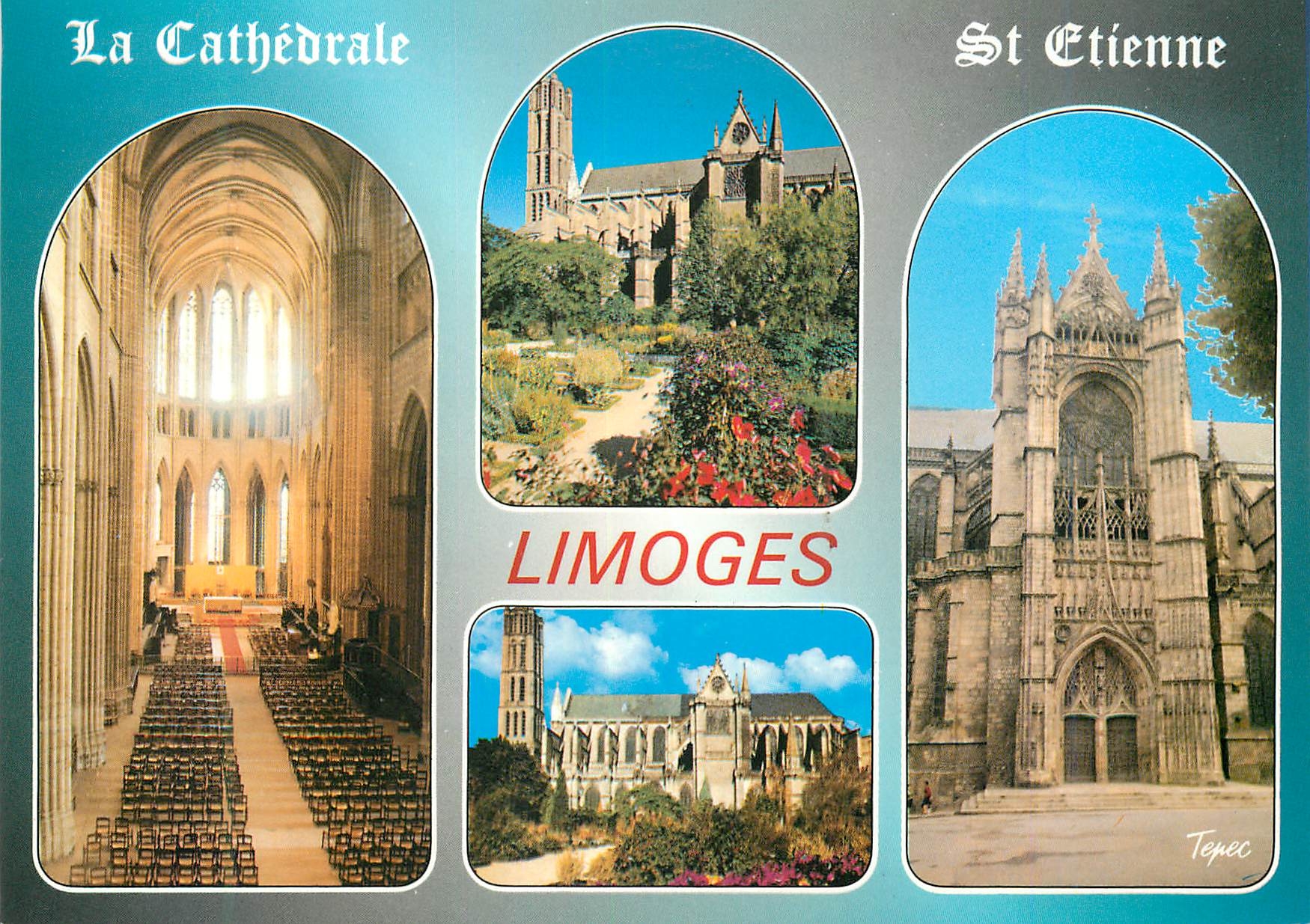 CPM Limoges Haute Vienne La Cathedrale St Etienne xiii siecle