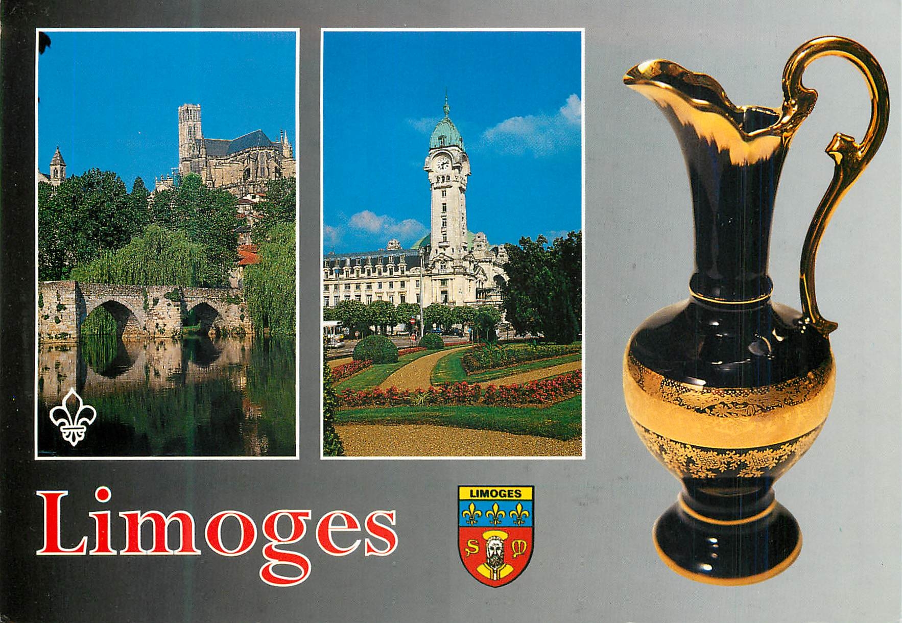 Limoges — Pont et cathédrale Saint-Étienne, la gare des Bénédictins, la porcelaine — Éditions du Lys