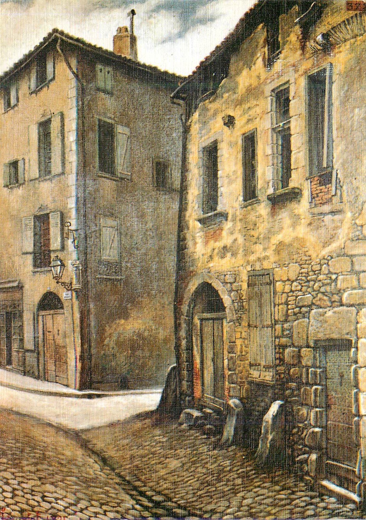 CPM Paul Laurent Courtot Le vieux Limoges Rue de la Providence Quartier de la cite Maisons du xiv et xv e siecles