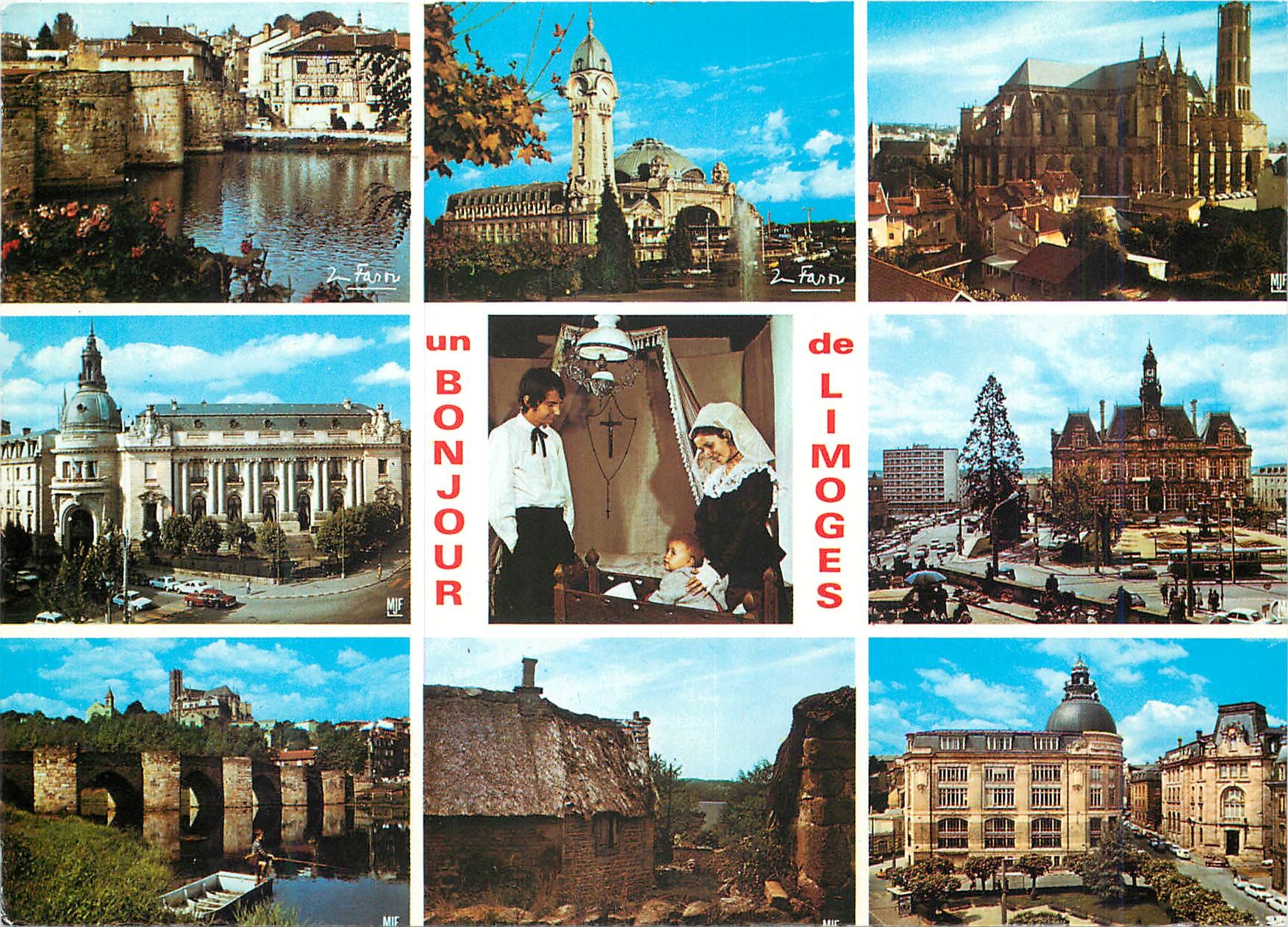 Limoges — vue panoramique et scène religieuse — MIF