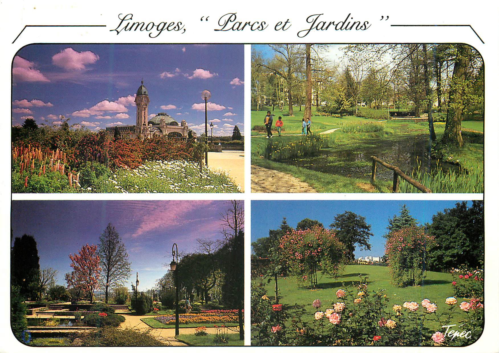 CPM Limoges Parcs et Jardins Limoges Haute Vienne