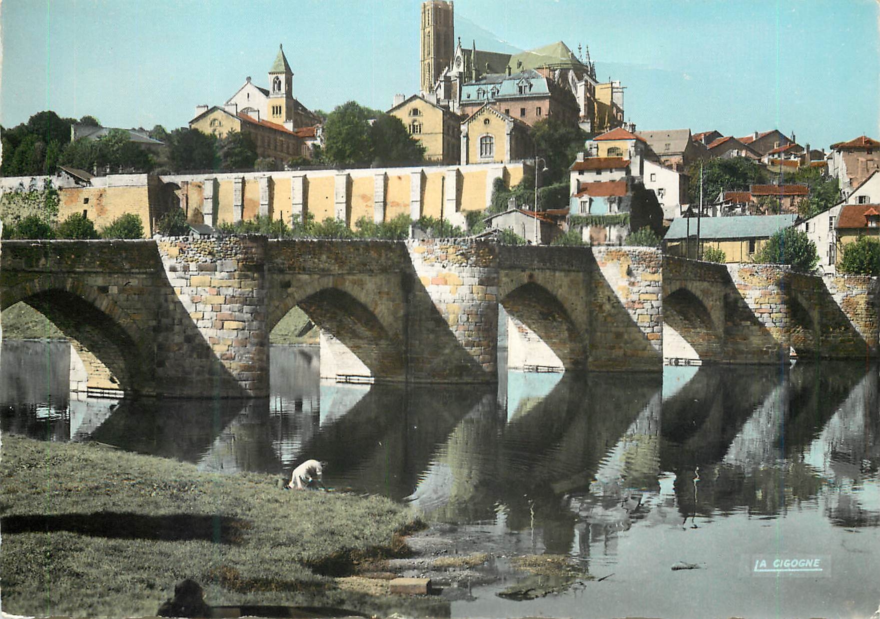 CPM Limoges Haute Vienne Le Pont St Etienne et l Abbessaille
