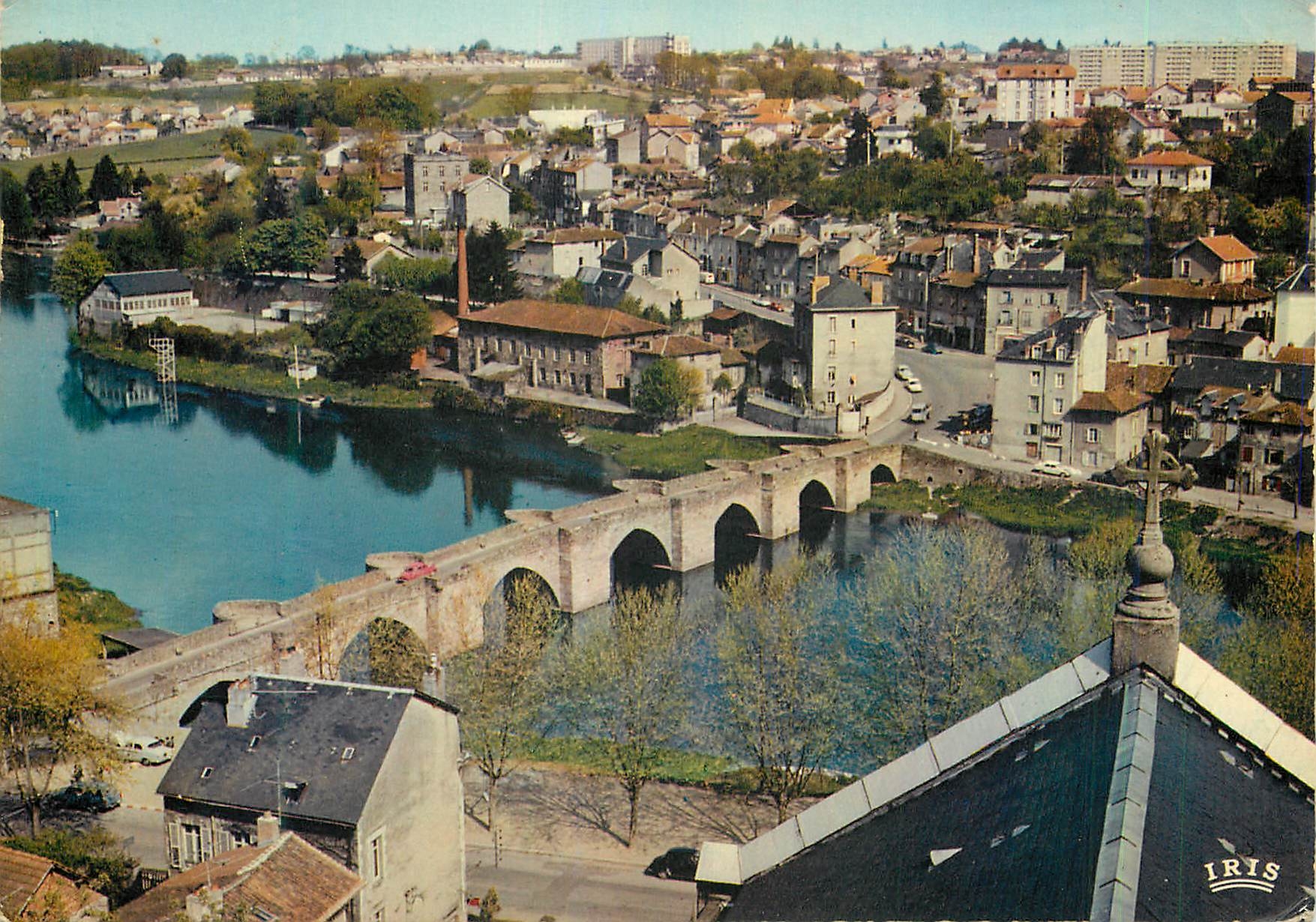 CPM Limoges Haute Vienne Le Pont Saint Etienne xiii siecle et l avunue du Sablard