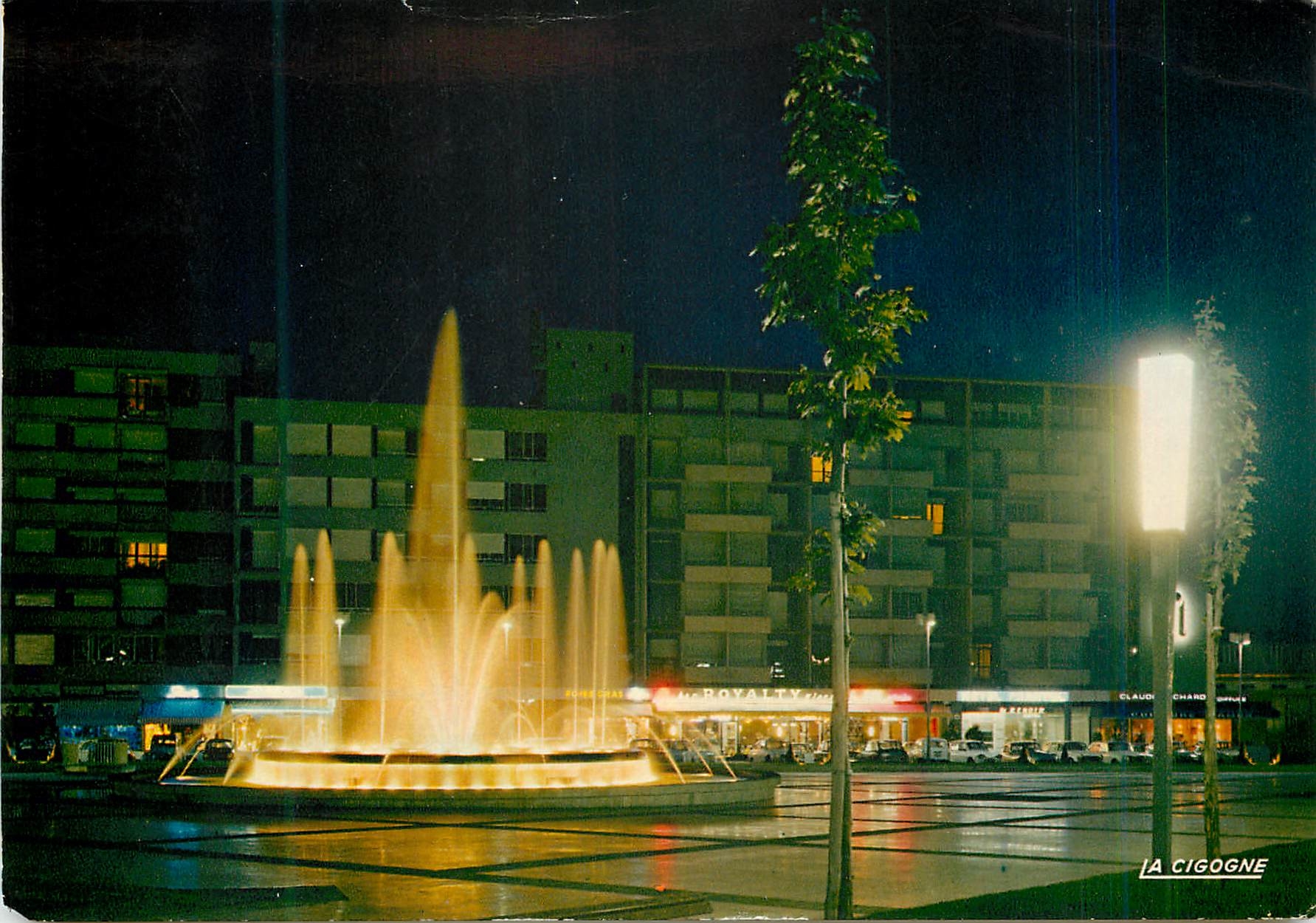 Place de la République et Fontaine lumineuse — Limoges (Haute-Vienne) — Éditions « LA CIGOGNE »