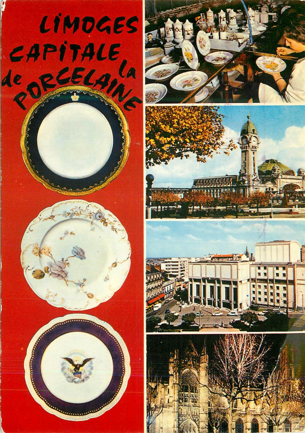 CPM Limoges Haute Vienne Capitale de la Porcelaine