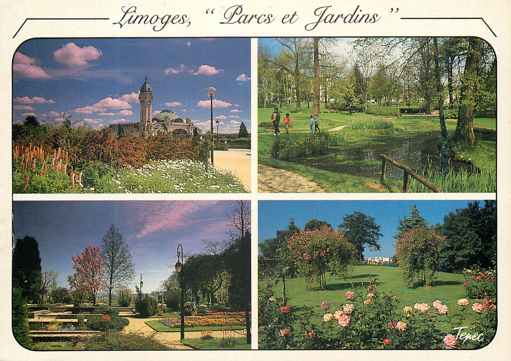 CPM Limoges Haute Vienne Limoges Parcs et Jardins