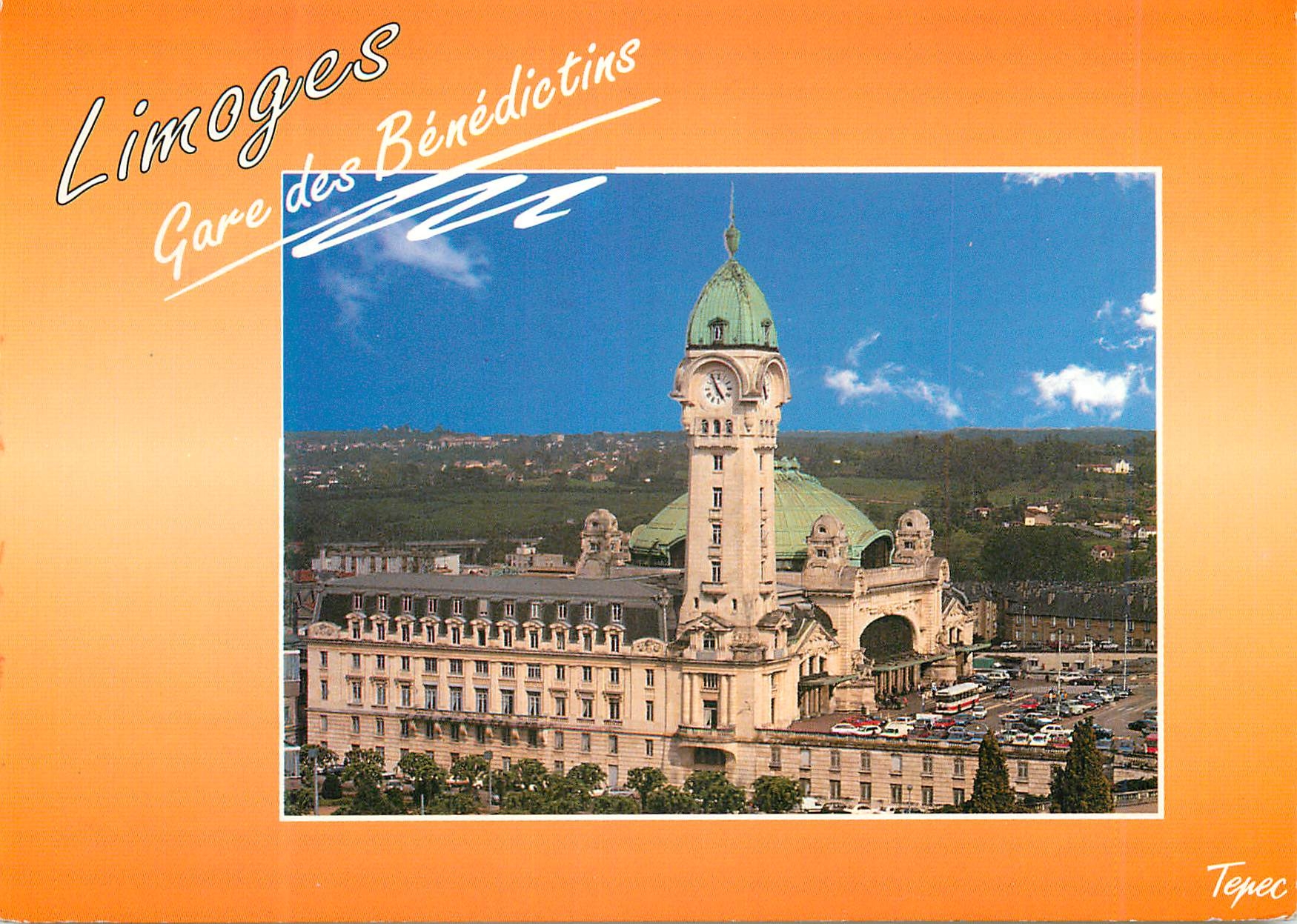 CPM Limoges Haute Vienne La Gare des Benedictins