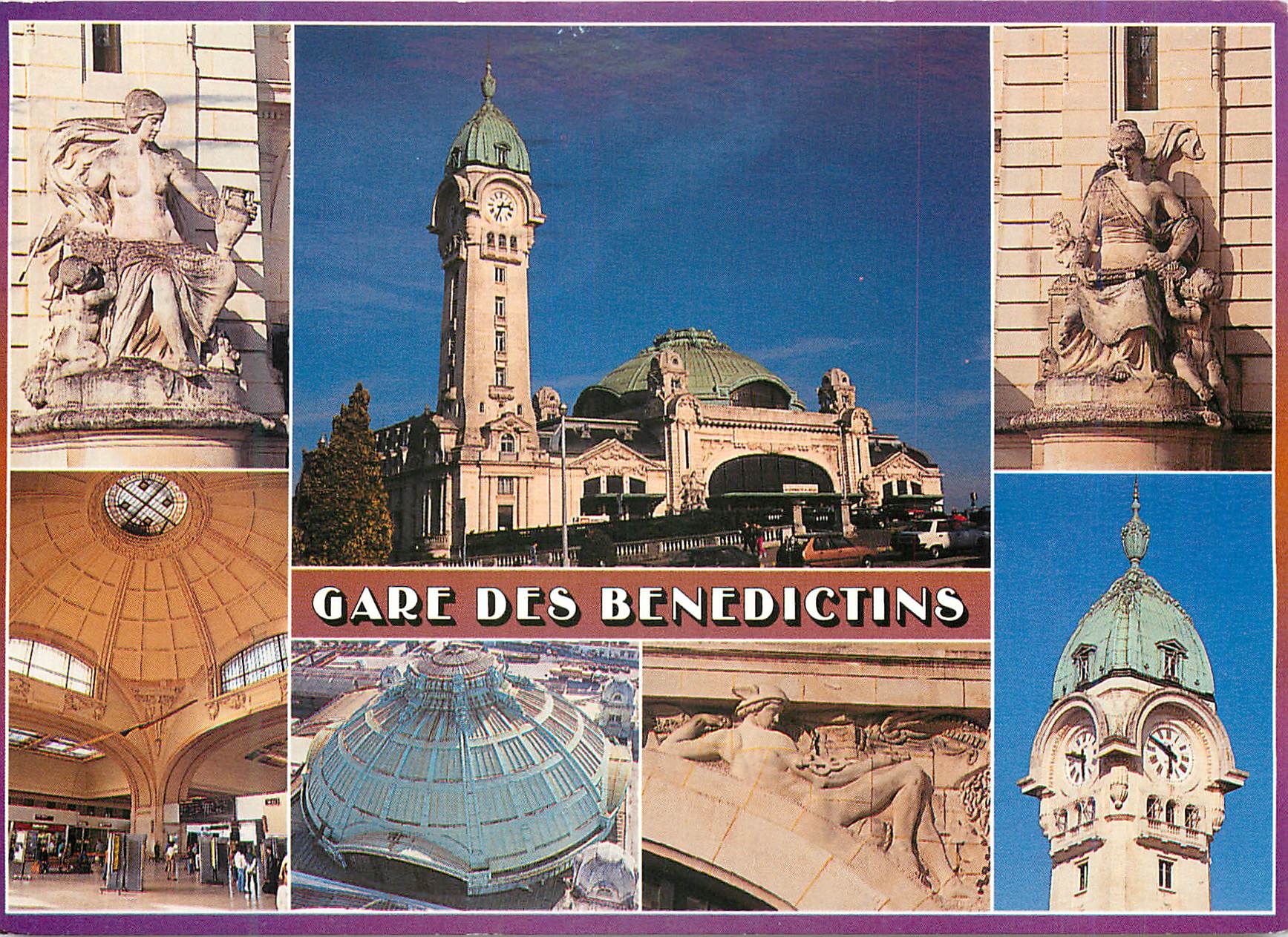 CPM Limoges Haute Vienne La Gare des Benedictins Une des plus belles de France