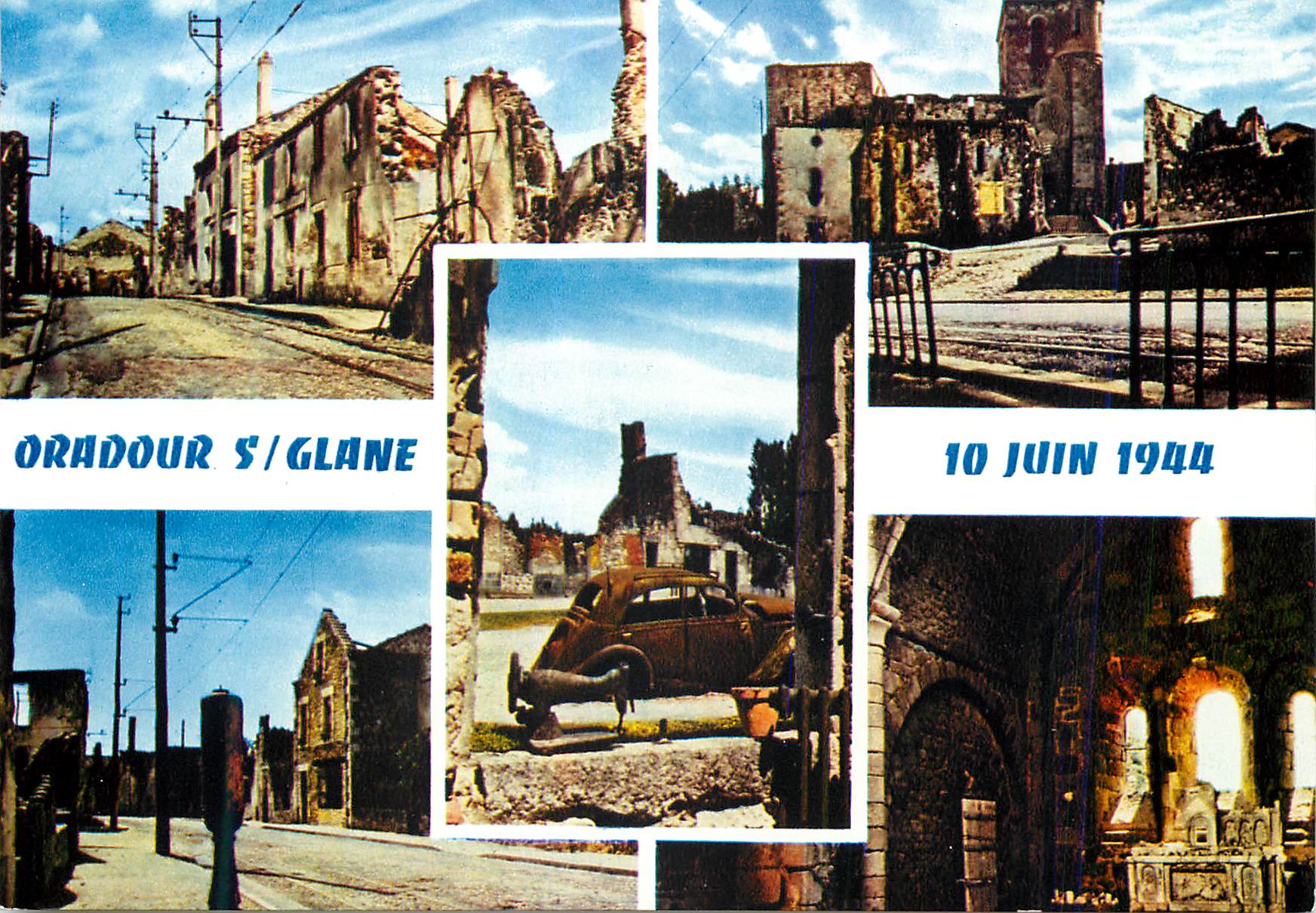 CPM Oradour sur Glane Hte Vienne Cite Martyre 10 Juin 1944 Militaria