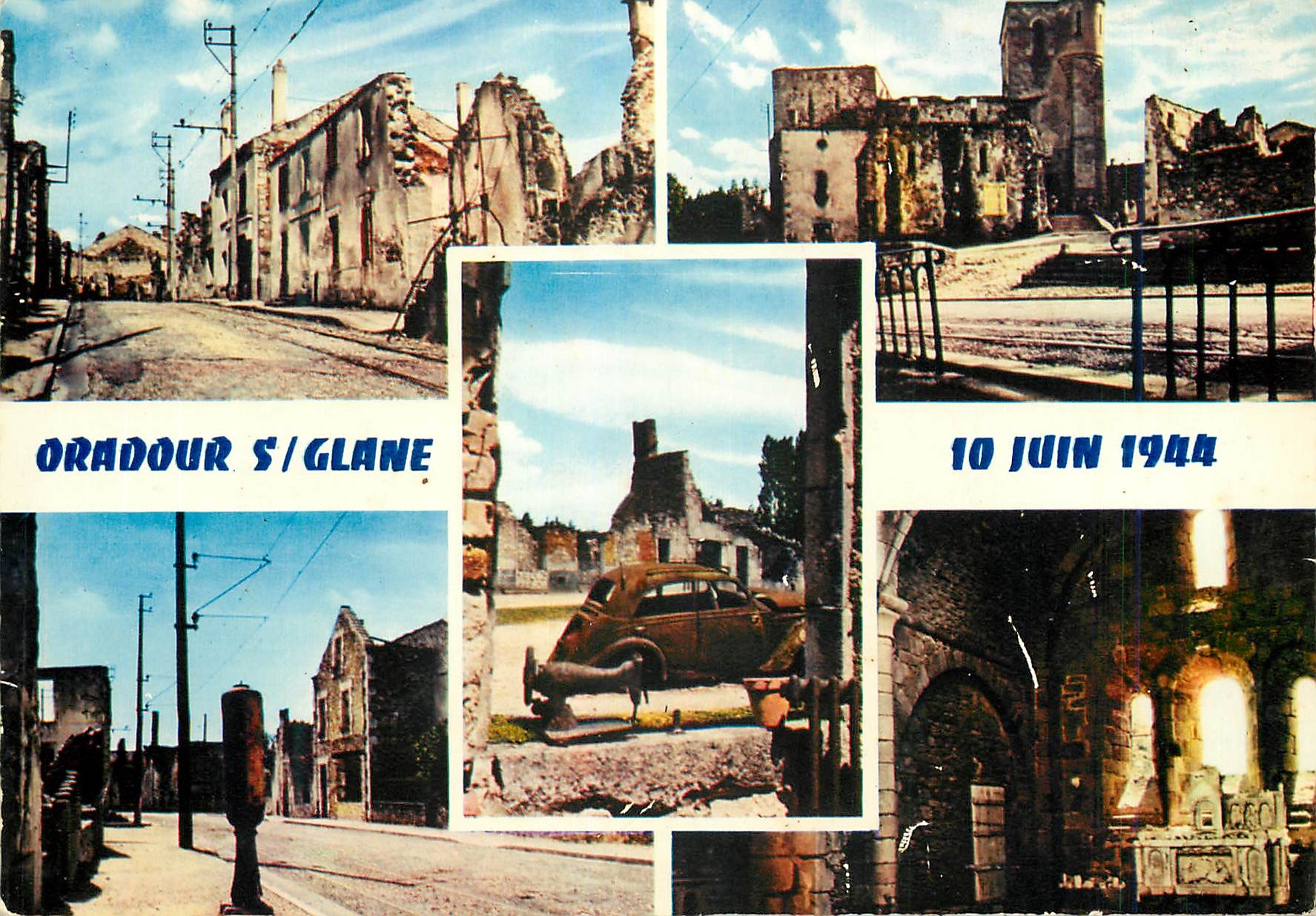 CPM Oradour sur Glane Haute Vienne Cite martyre 10 Juin 1944 Militaria