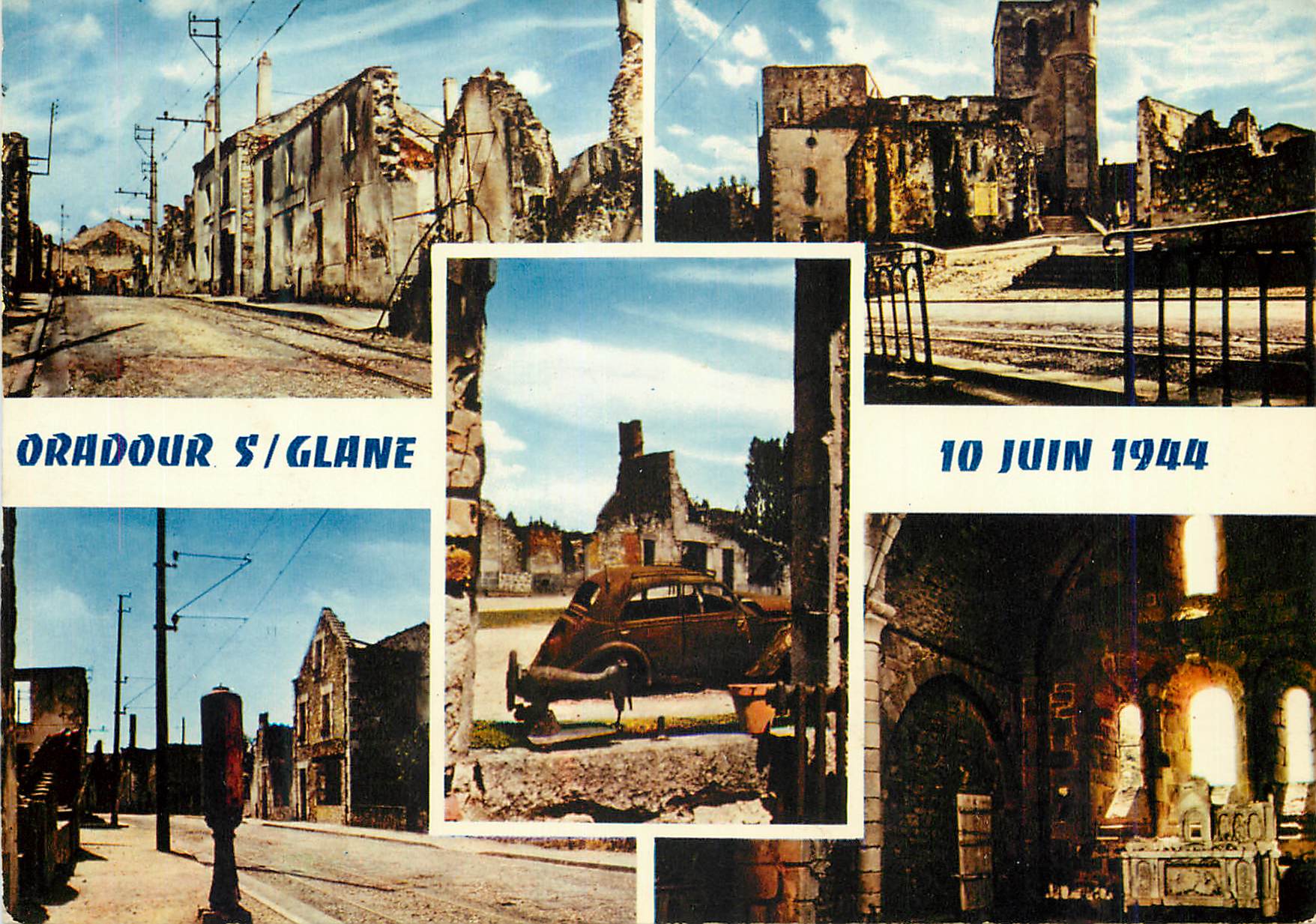 CPM Oradour sur Glane Haute Vienne Cite martyre 10 Juin 1944 Militaria