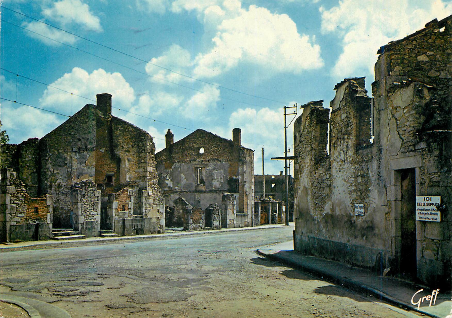 CPM Oradour sur Glane Hte Vienne Cite martyre 10 Juin 1944 Les nazis firent fusiler les hommes bruler des femmes et les 
