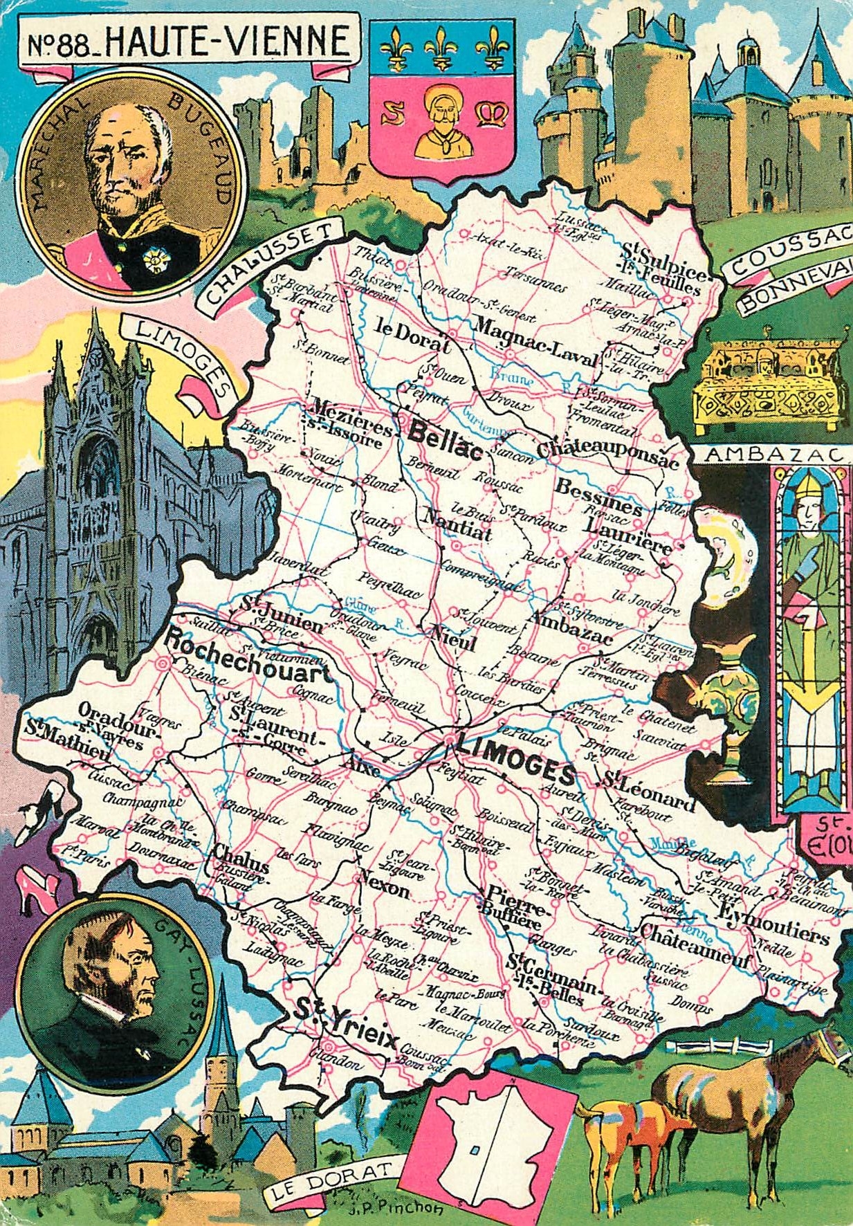 CPM Haute Vienne Forme en par paris inegates du Limousin de la Marche du Poisou et du Berry
