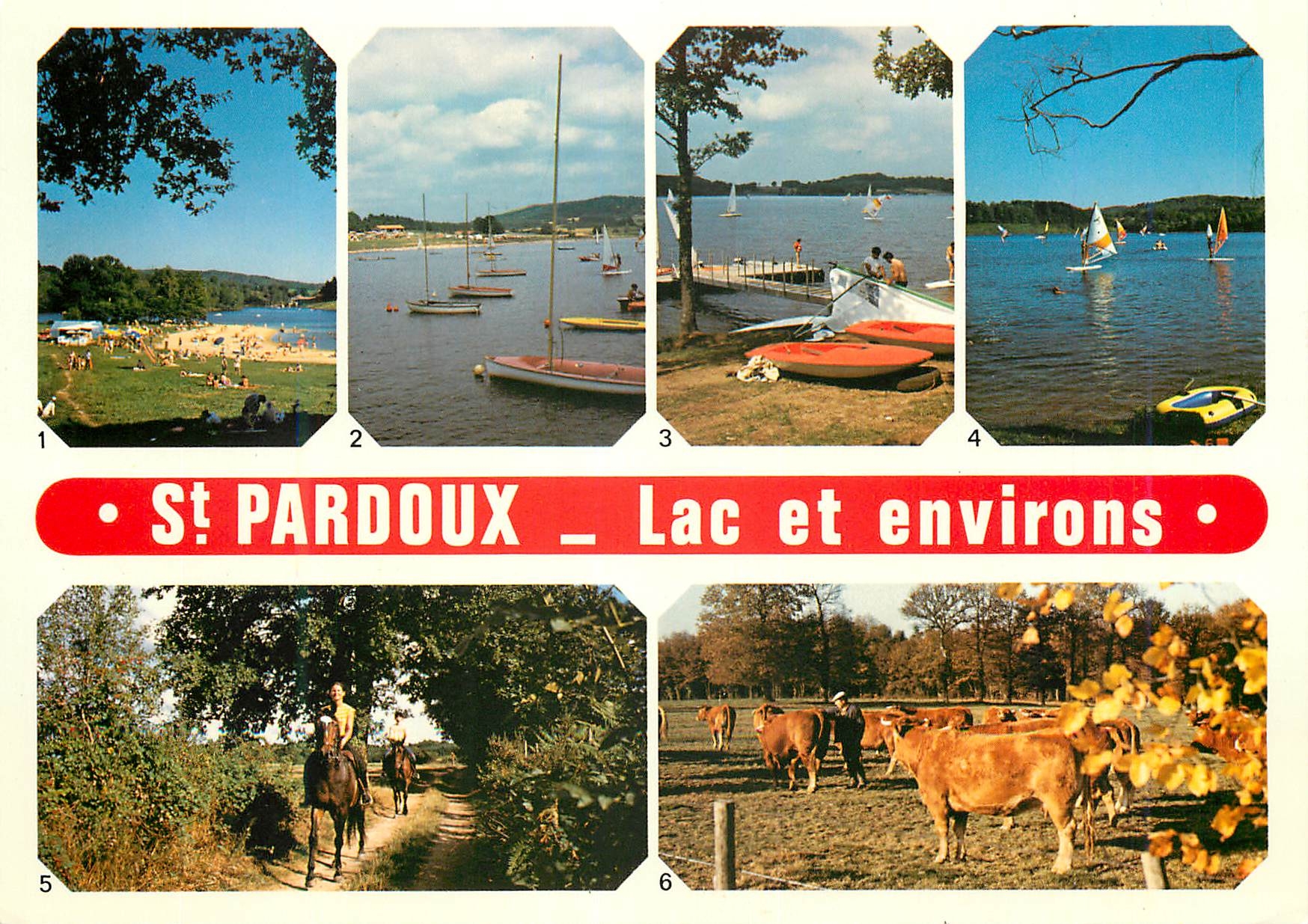 CPM St Pardoux et Compreignac Hte Vienne Un des plus beaux lacs du Limousin
