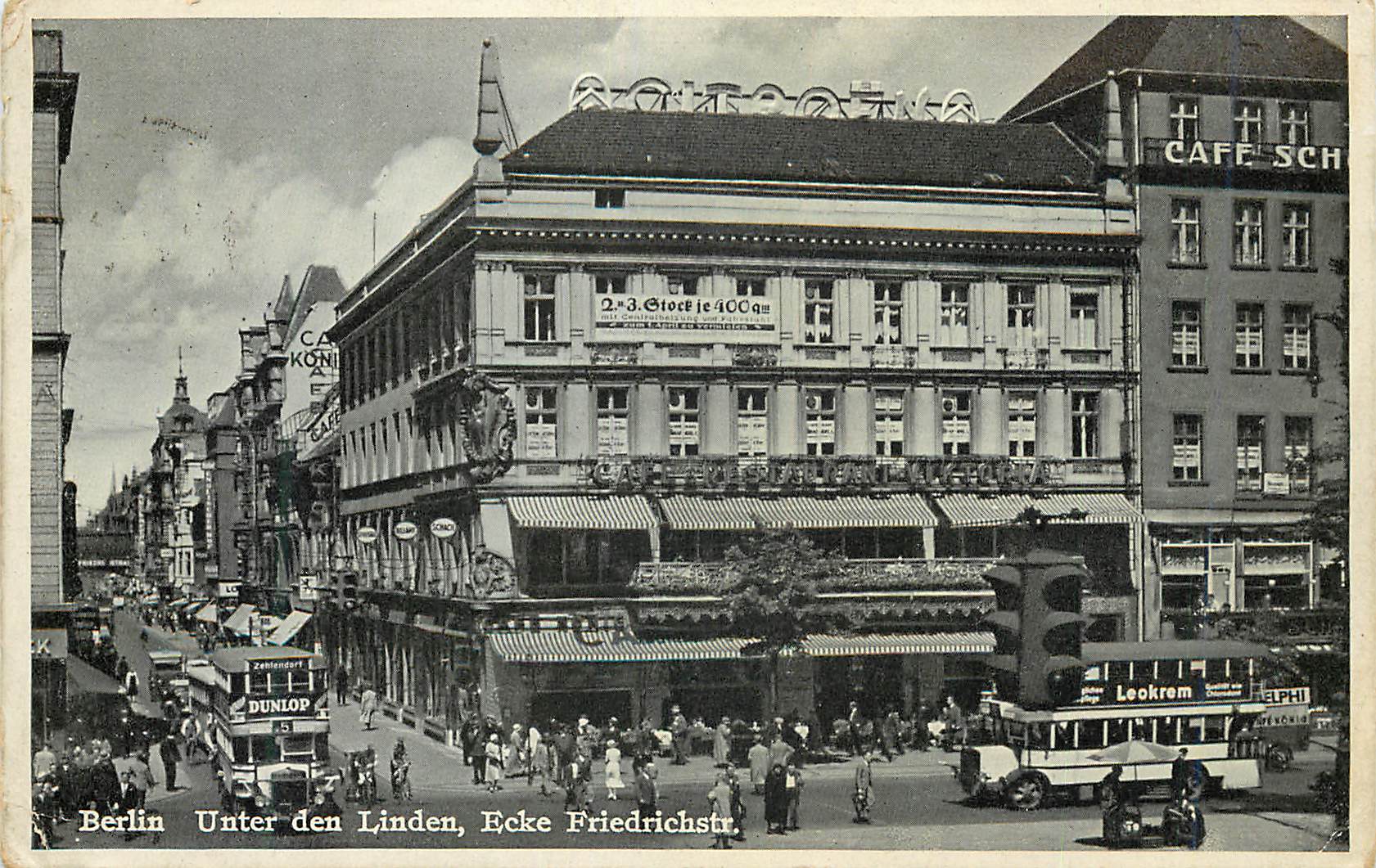 CPA Berlin Unter den Linden Ecke Friedrichstr