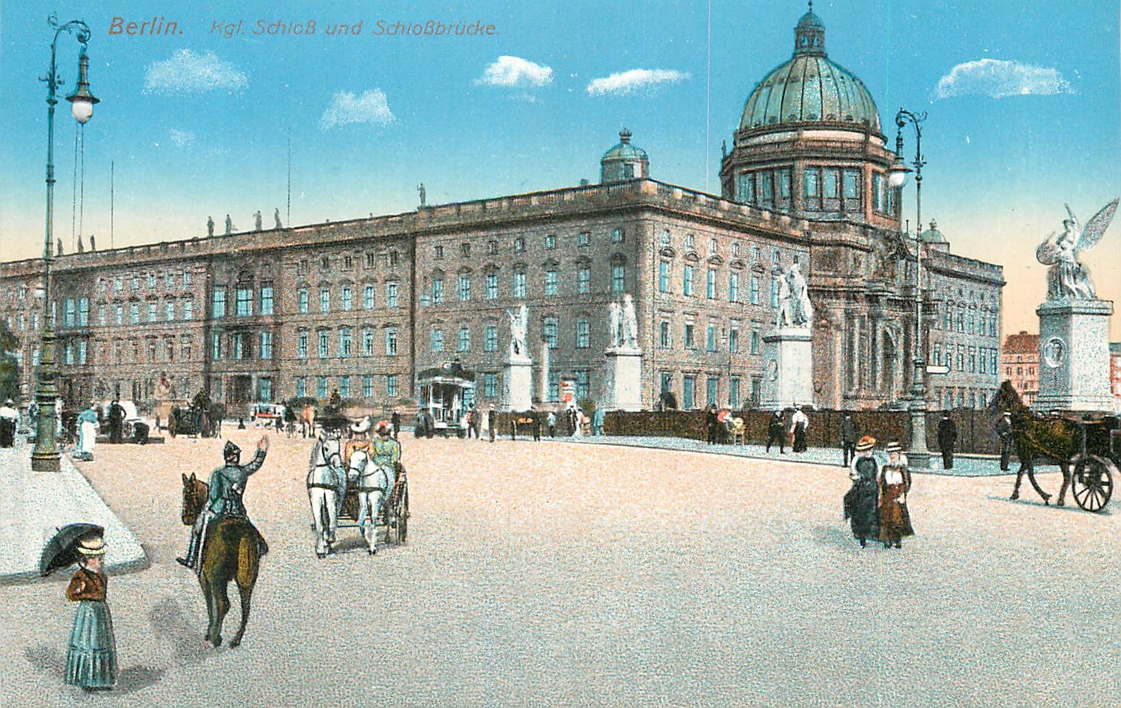 CPA Berlin Kgl Schloss und Schlossbrucke