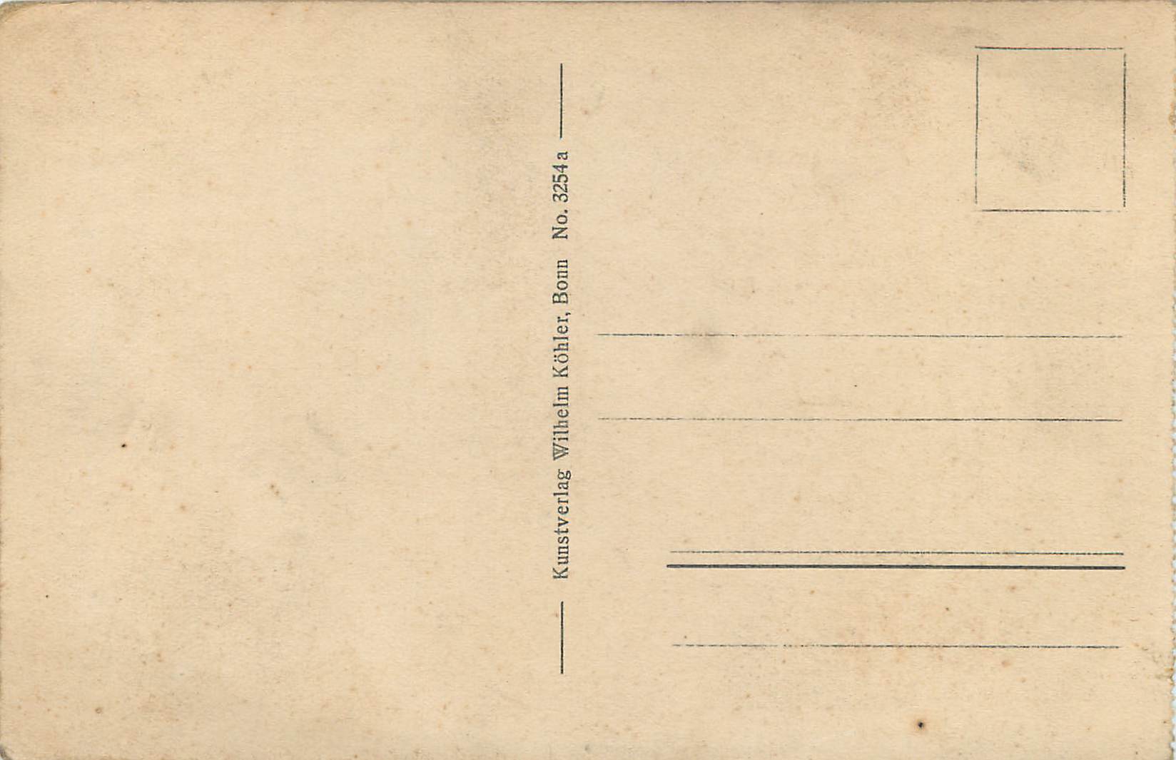 CPA Bonn Beethovens Gebursthaus — Back