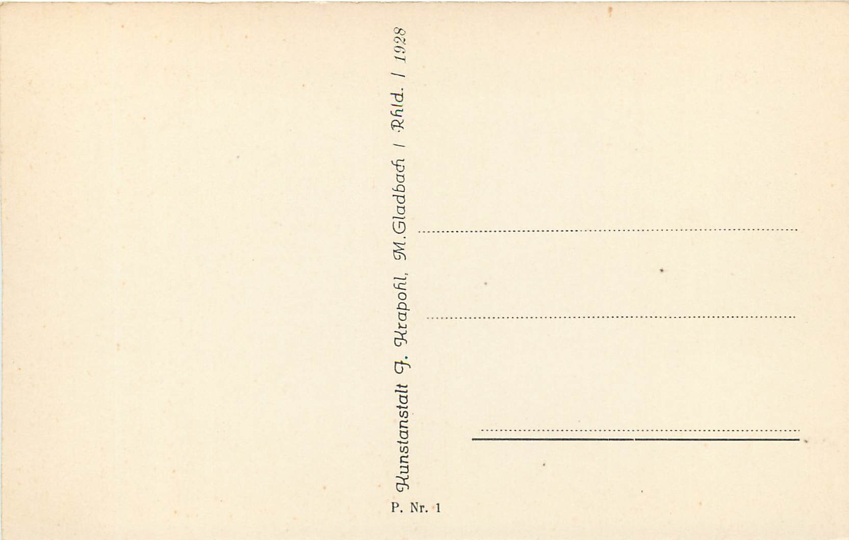 CPA Koln a Rh Int Presse Ausstellung — Rückseite