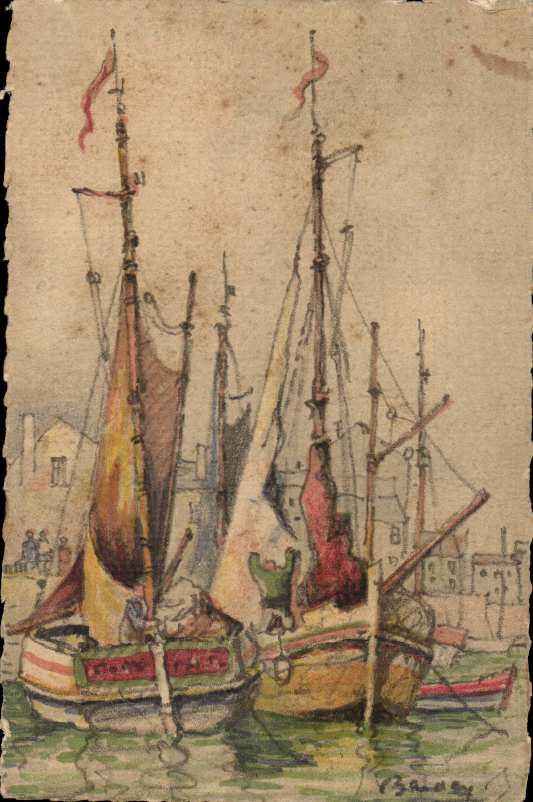CPA Fantaisie Bateaux 