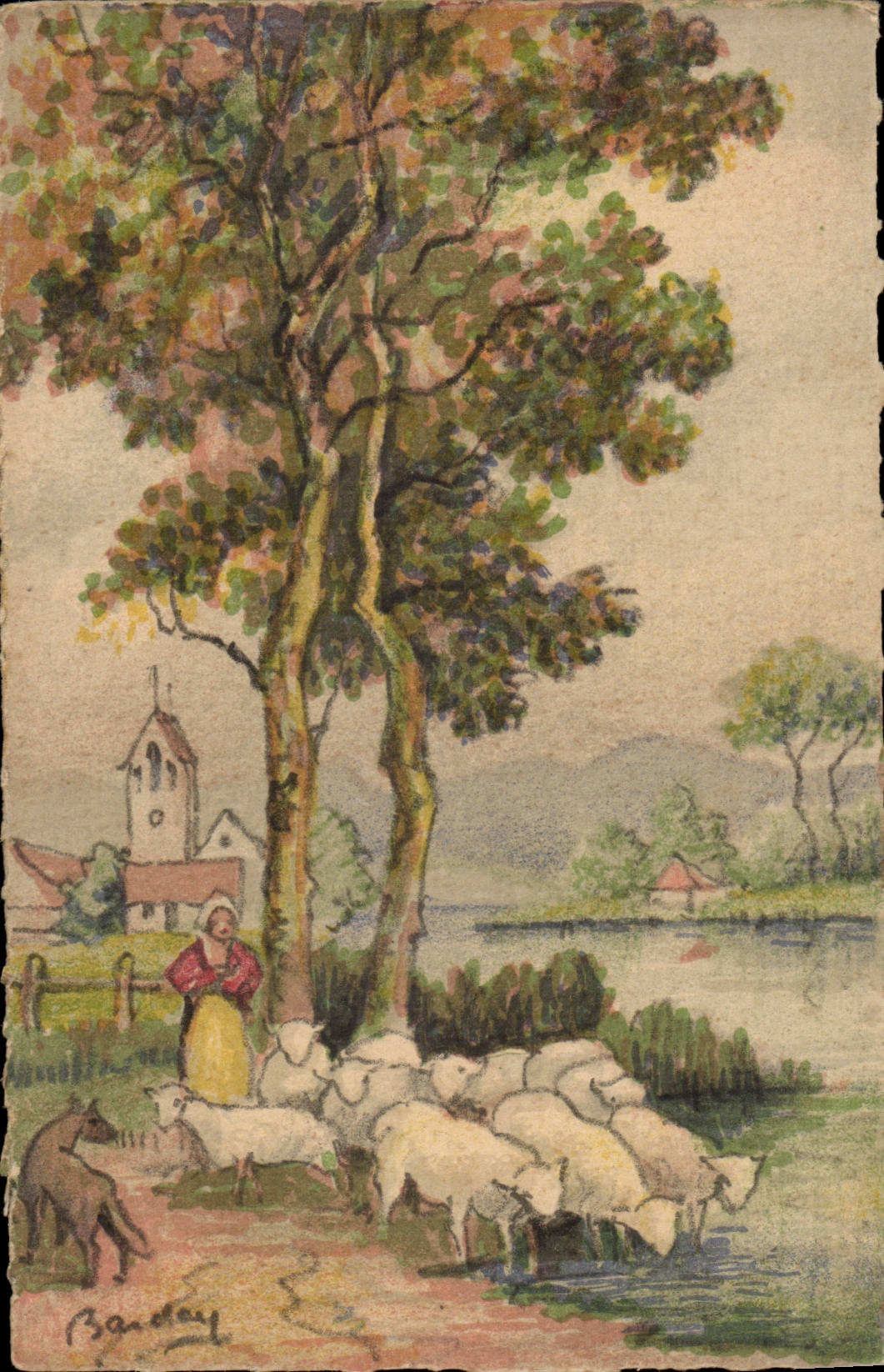 CPA Fantaisie Moutons