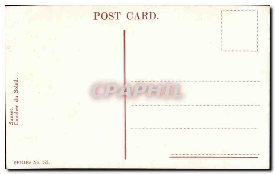 CPA Fantaisie E SAnders — Verso