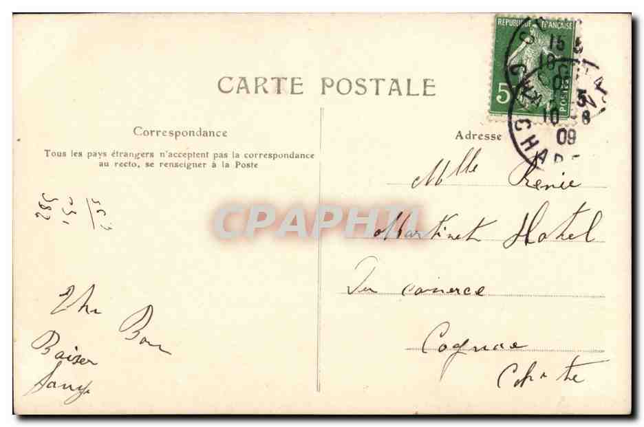 CPA Fantaisie Enfant et oiseau — Rückseite