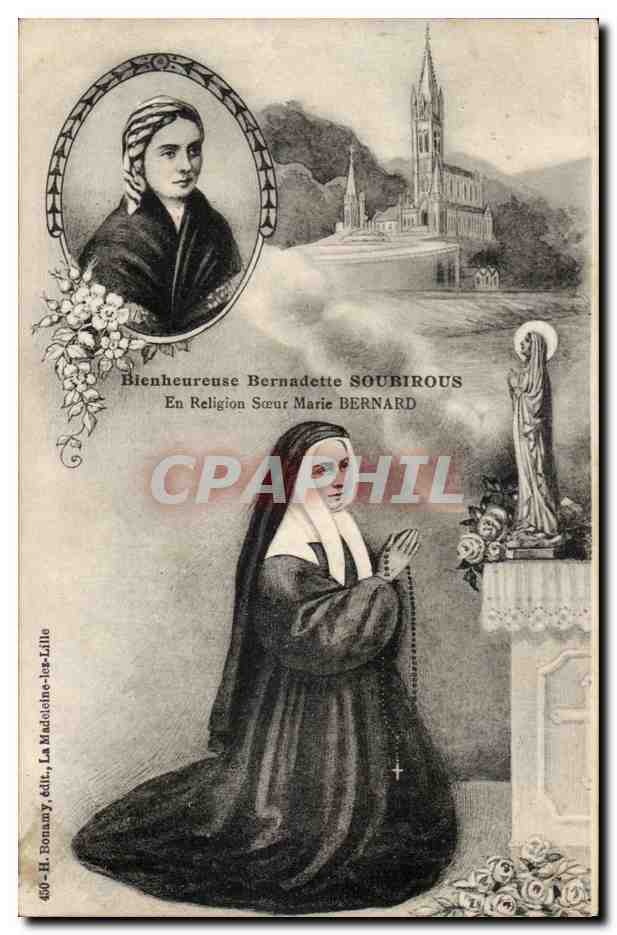 Lourdes CPA Bienheureuse Bernadette Soubirous En religion Soeur Marie Bernard