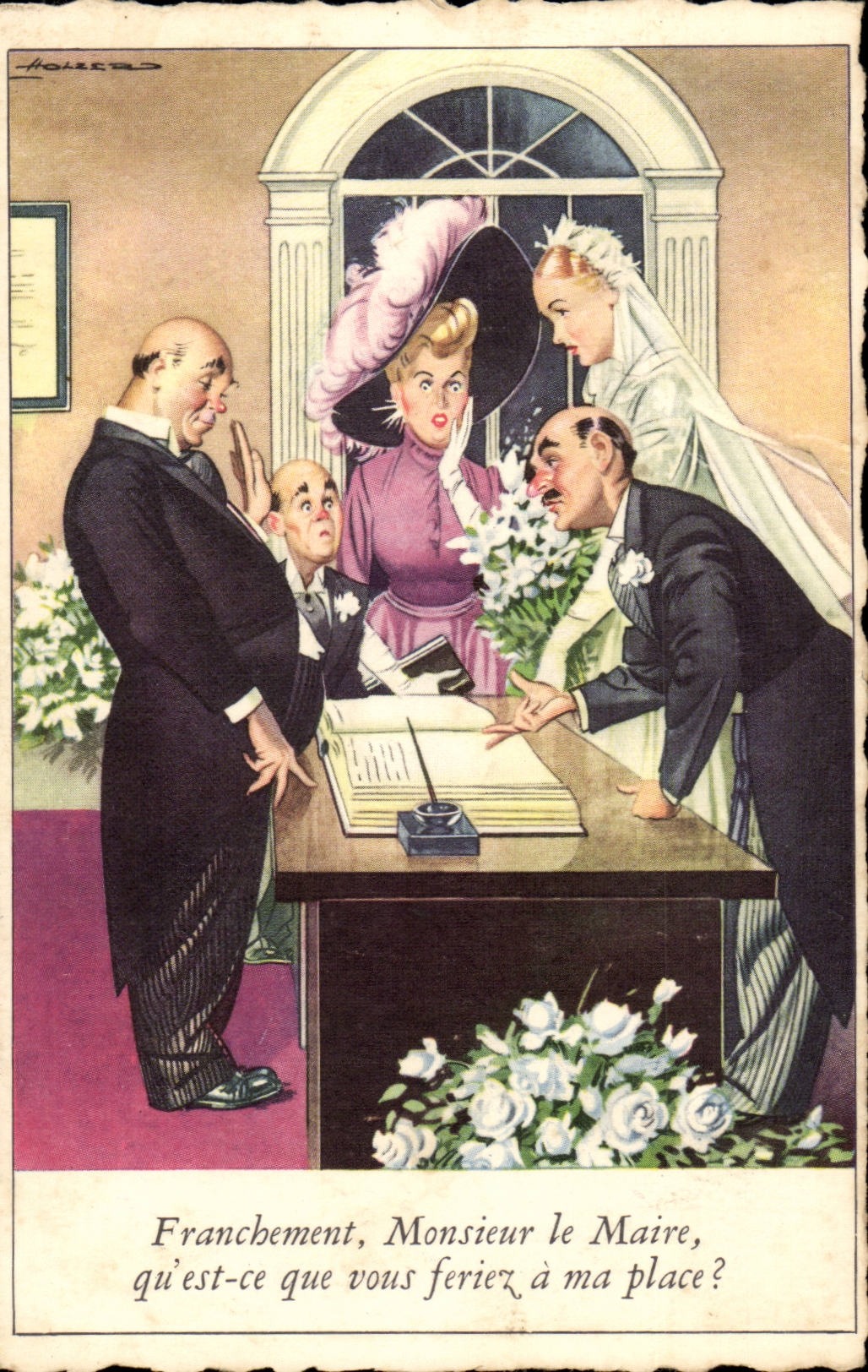 Mariage comique — Monsieur le Maire, qu'est-ce que vous feriez à ma place ? — HOMERD, série N°025