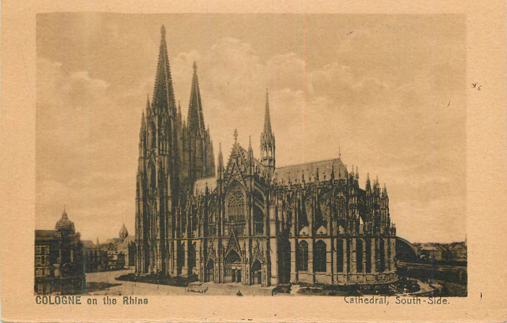 CPA Cologne on the Rhine Cathedral South Side