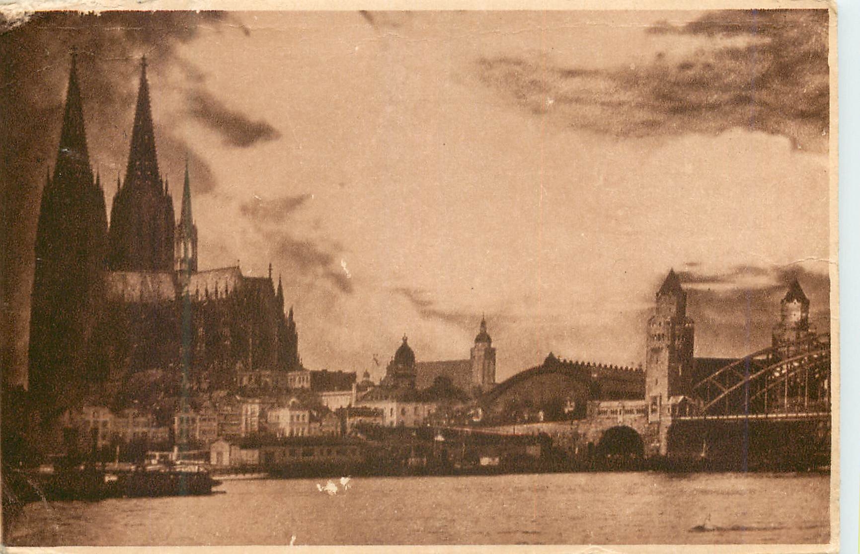 CPA Coln Dom und Hauptbahnhof