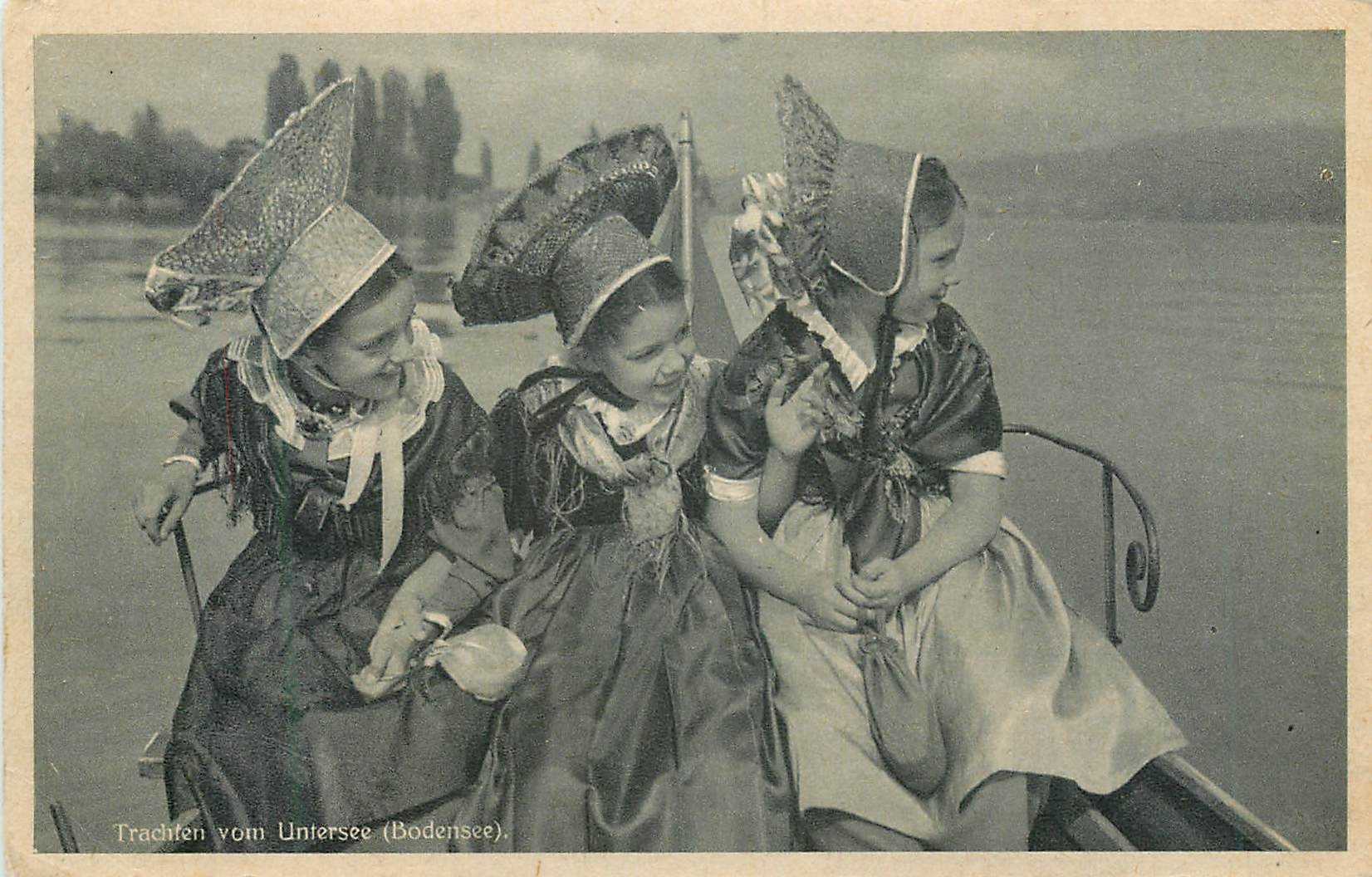 CPA Trachten von Untersee Bodensee Folklore