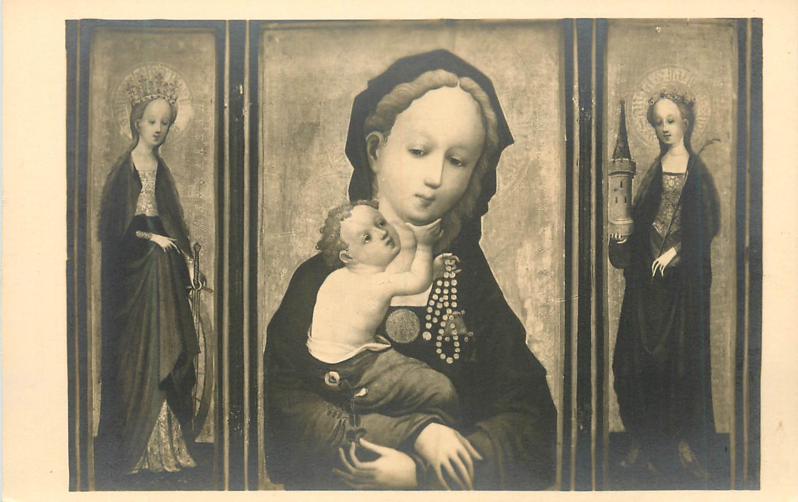 CPA Vierge Cologne Musee de l'archeveche 