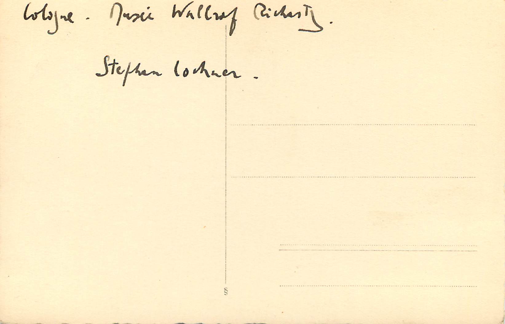CPA Vierge Cologne Musee Stephen Lochner — Verso