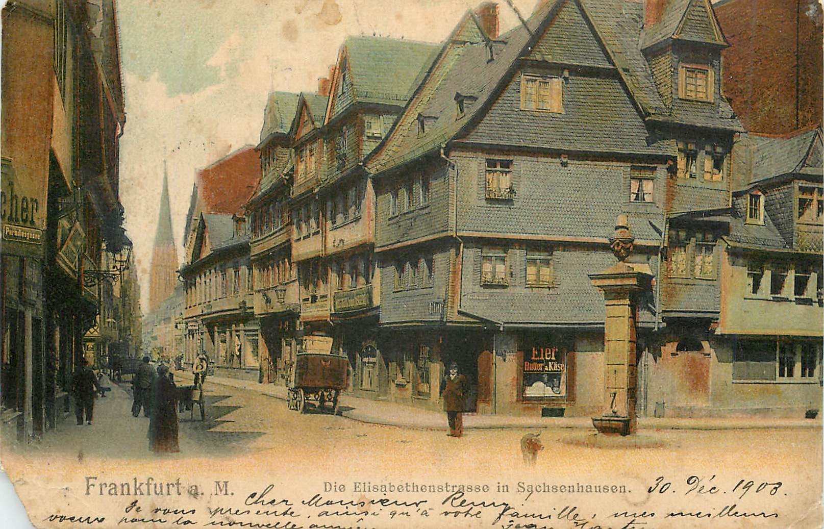 Frankfurt a.M. — Die Elisabethenstrasse in Sachsenhausen — Frankfurter Idealpostkarte No. 32