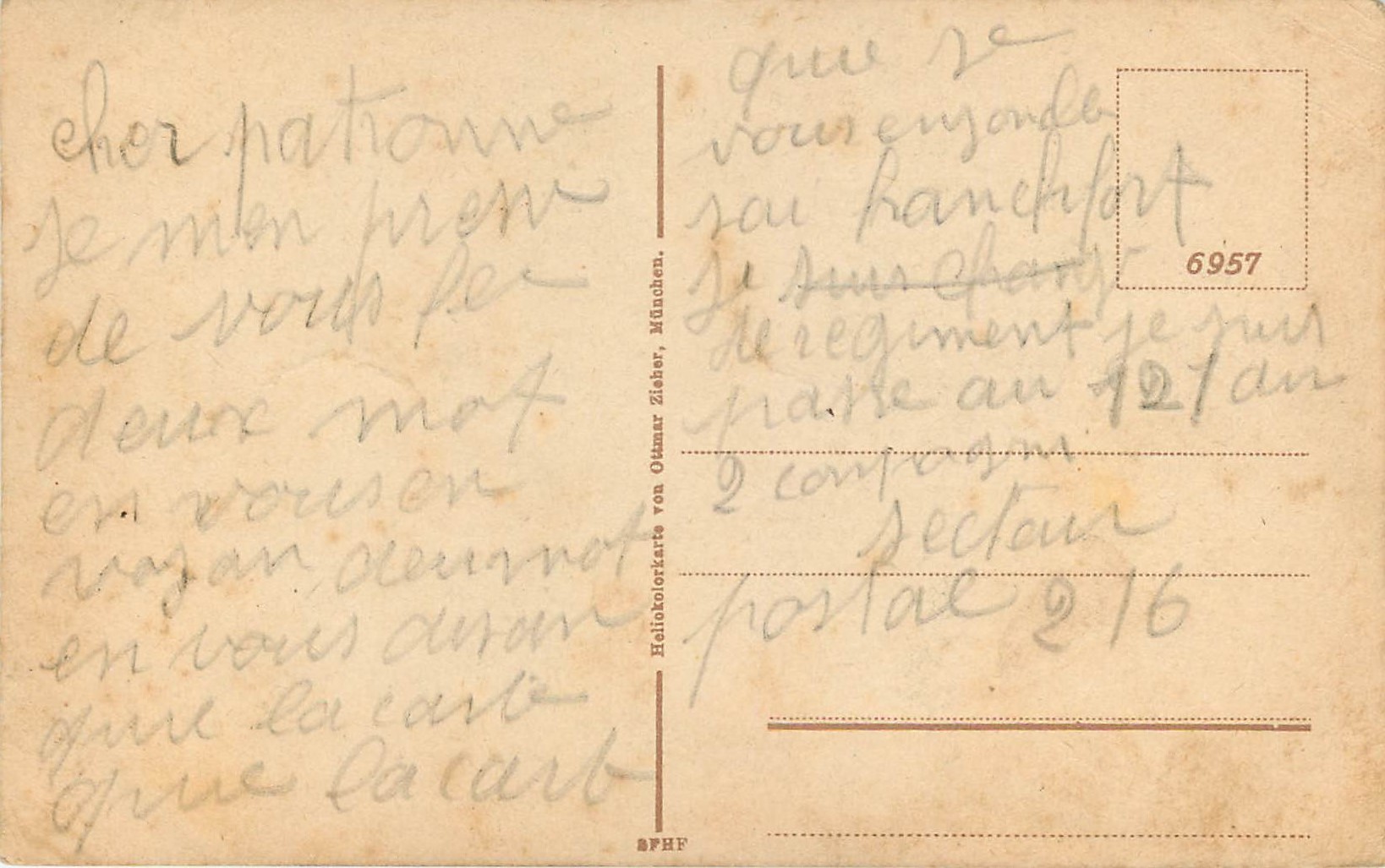 Frankfurt a.M. — Goethe House — Publisher Odmar Zieber, Munich — Back