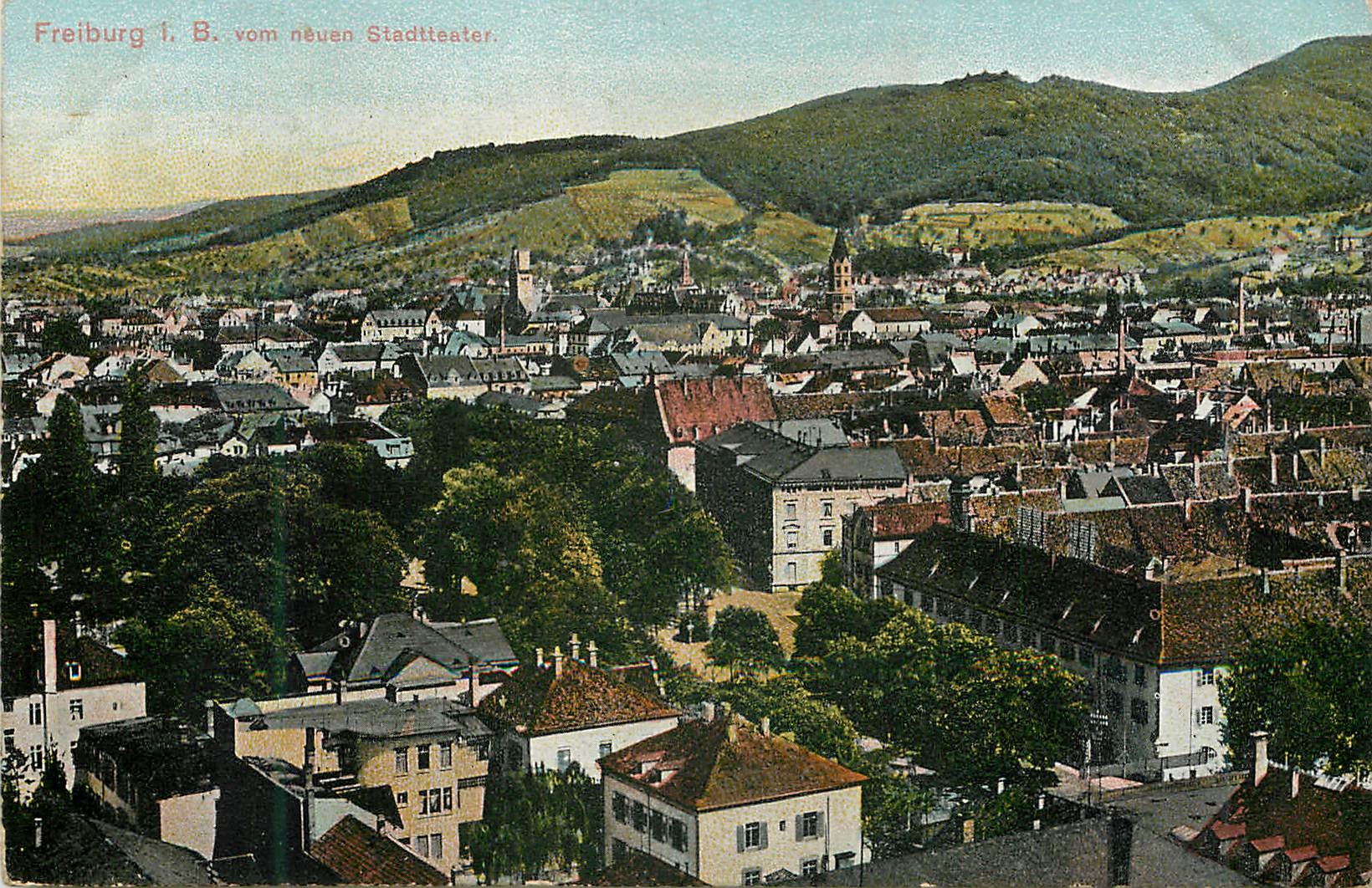 CPA Freiburg lB vom neuen Stadtheater