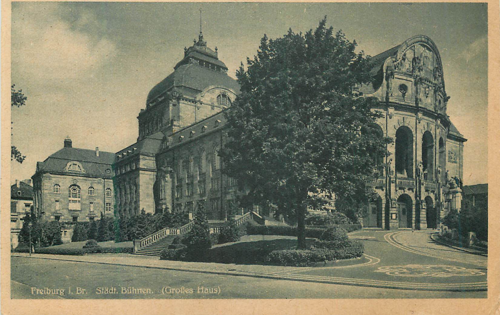 CPA Freiburg l Br Stddt Buhmen Grotes Haus