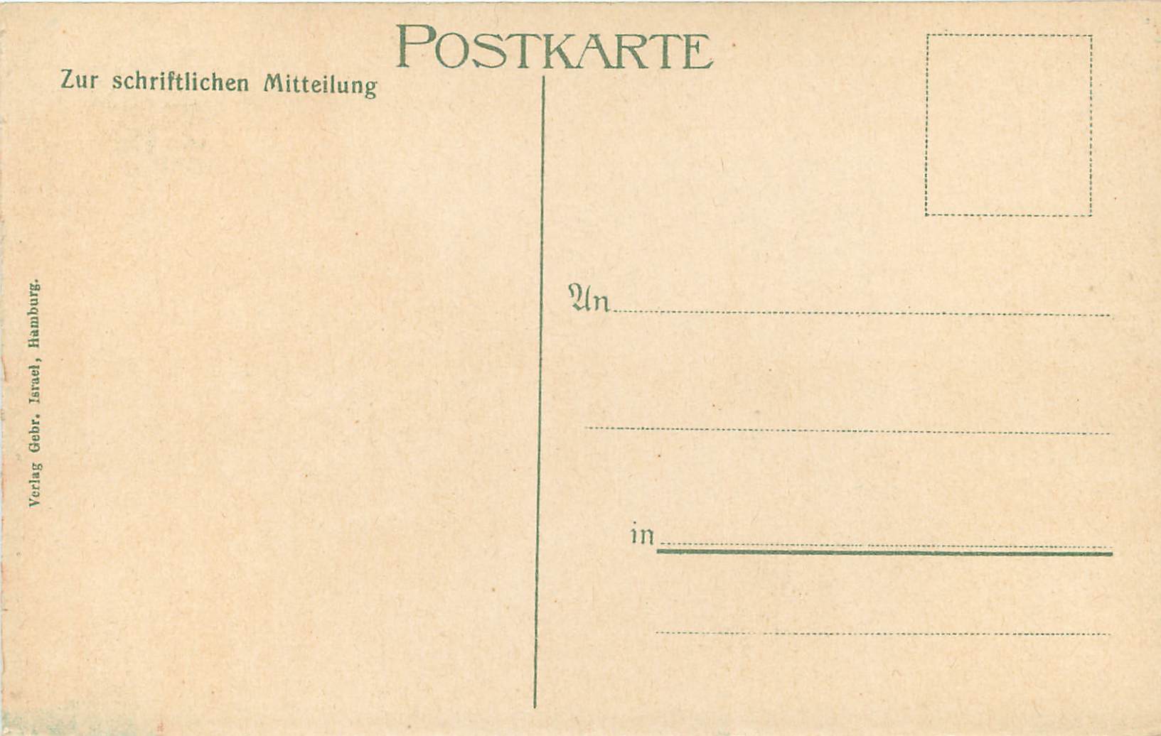 CPA Hamburg Jungfernstieg mit Alsterpavillon Zur schriftlichen Mitteilung — Rückseite