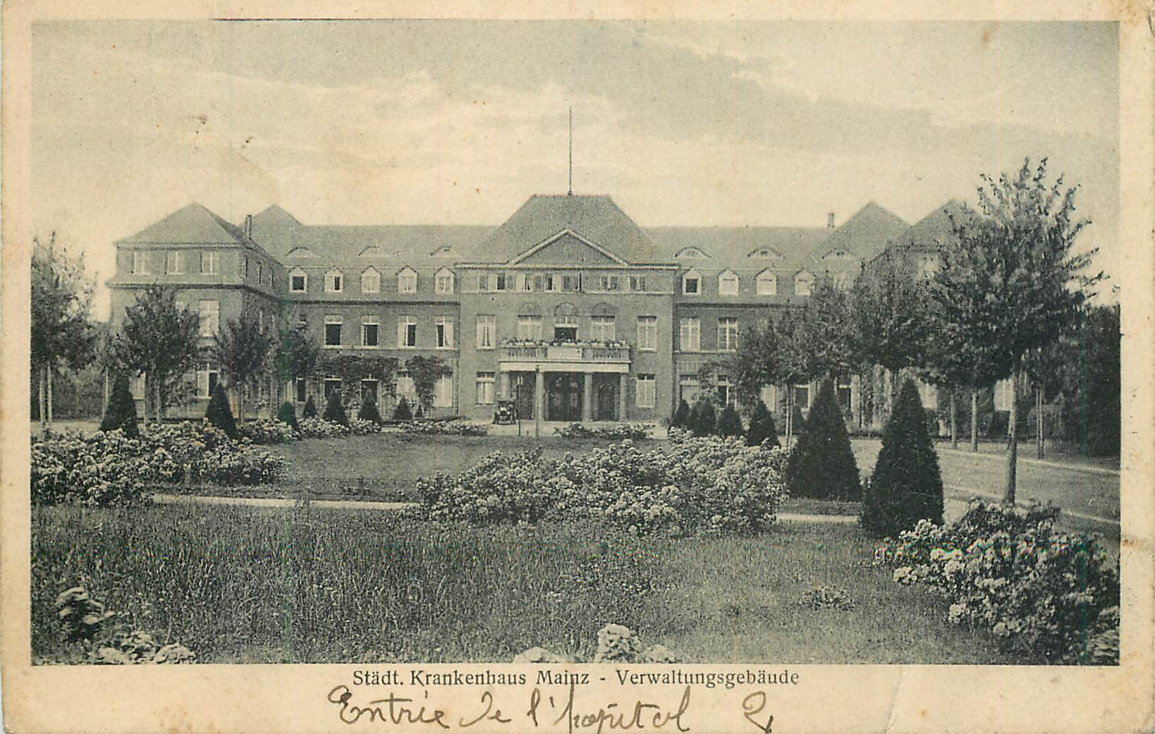 Städt. Krankenhaus Mainz — Verwaltungsgebäude — Walter-Diehl, Kunstverlag
