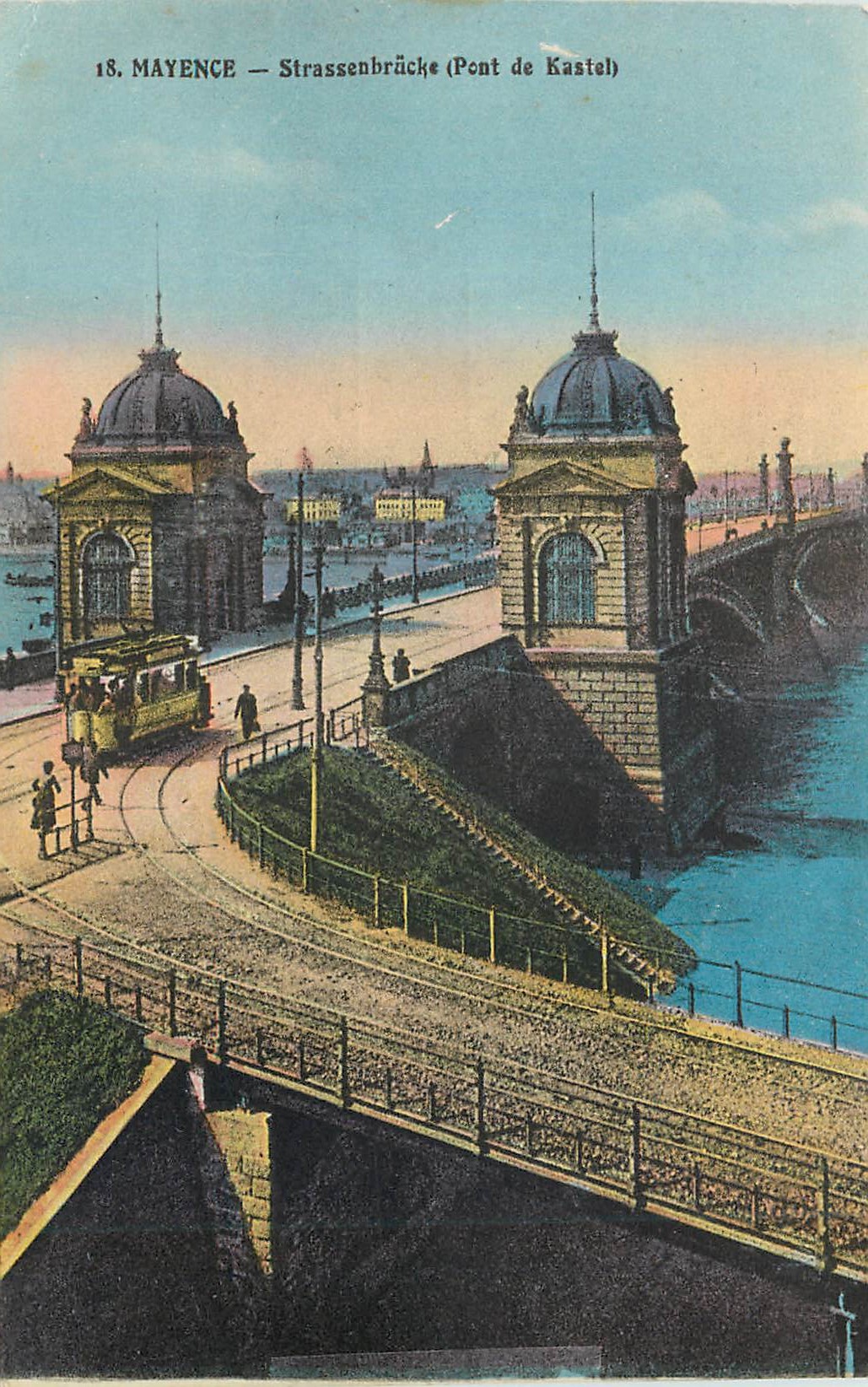 Mayence — Pont de Kastel — éditeur et n° de série non lisibles