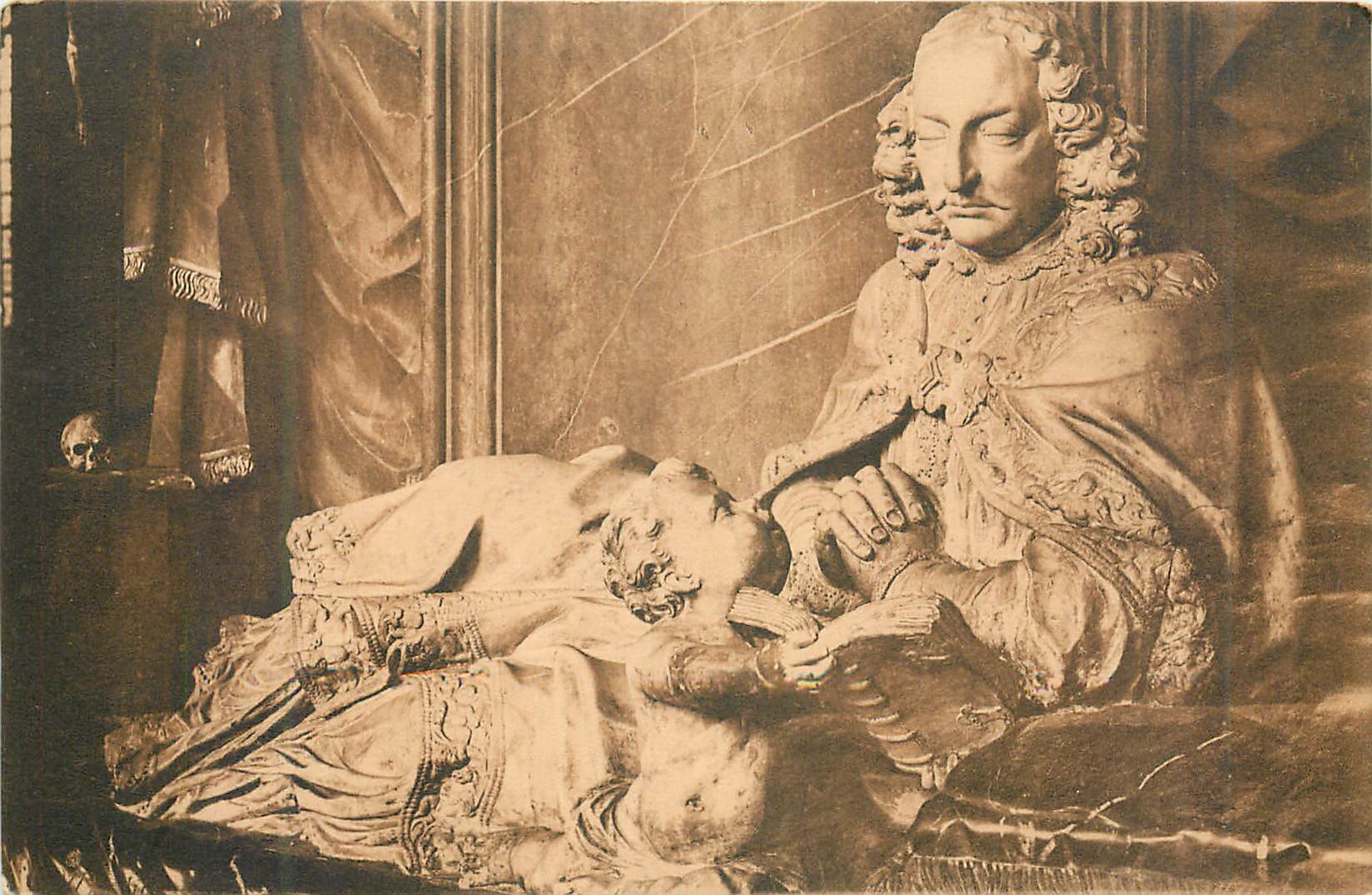 CPA Mainz Dom Denkmal des Kurfursten Anselm Franz V Ingelheim