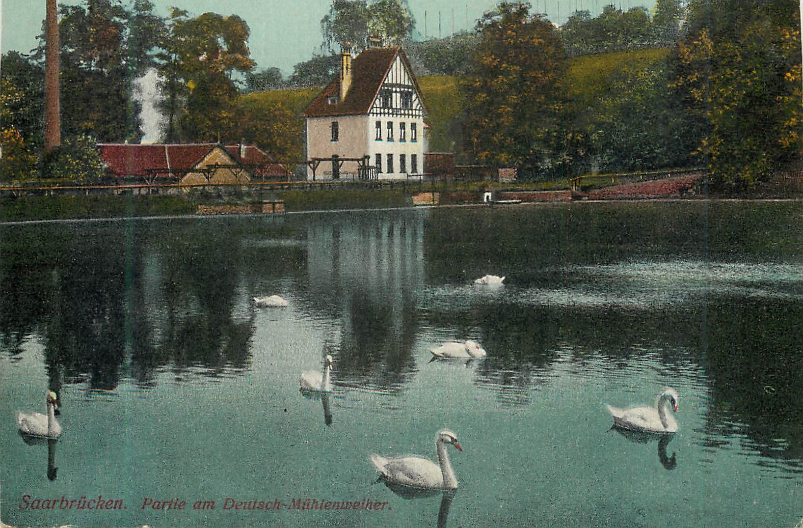 CPA Saarbrucken Partie am Deutsch Mitheininelher