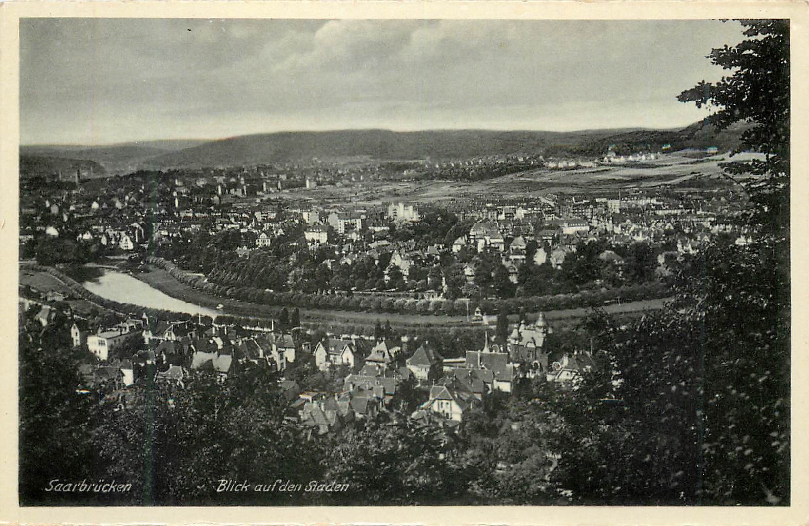 CPA Saarbrucken Blick auf den Staden