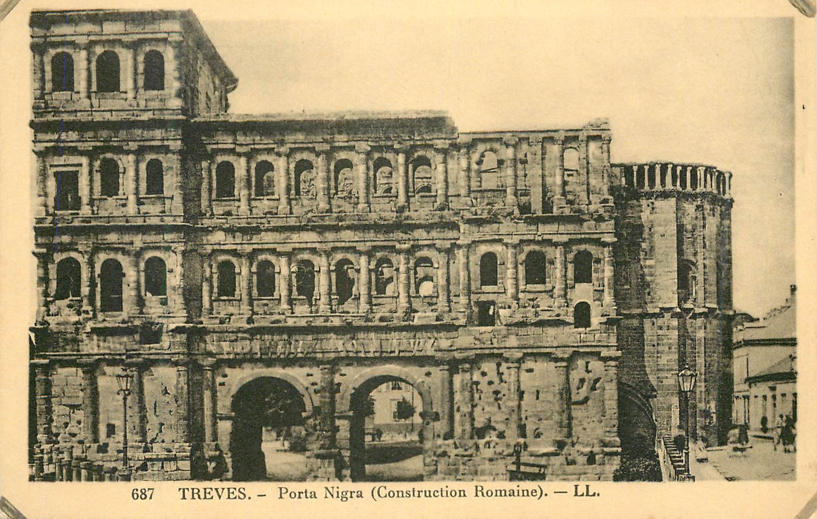 CPA Treves Porta Nigra Construction Romaine