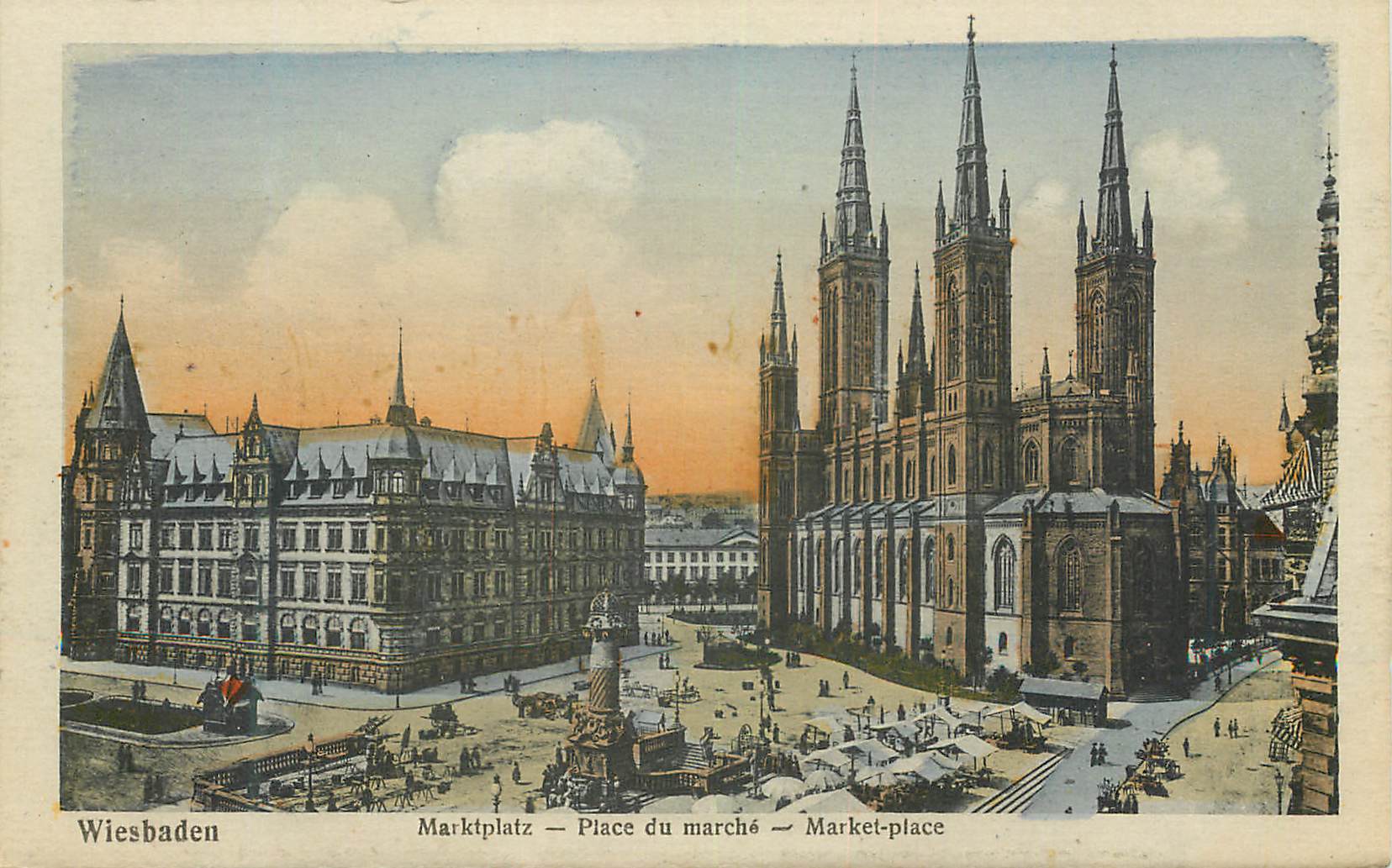 CPA Wiesbaden Marktplatz
