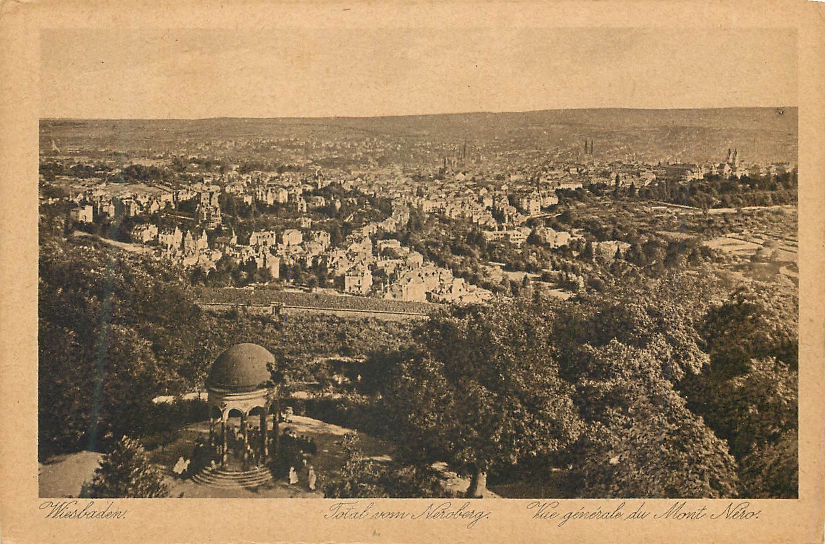 CPA Wiesbaden Vue generale Mont Nero