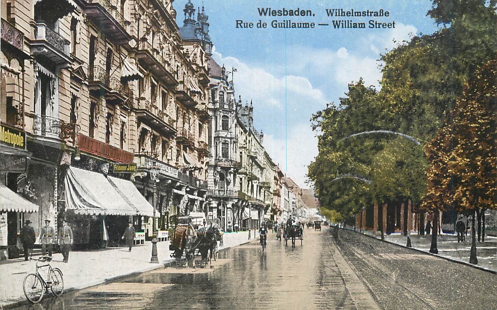 CPA Wiesbaden Rue de Guillaume