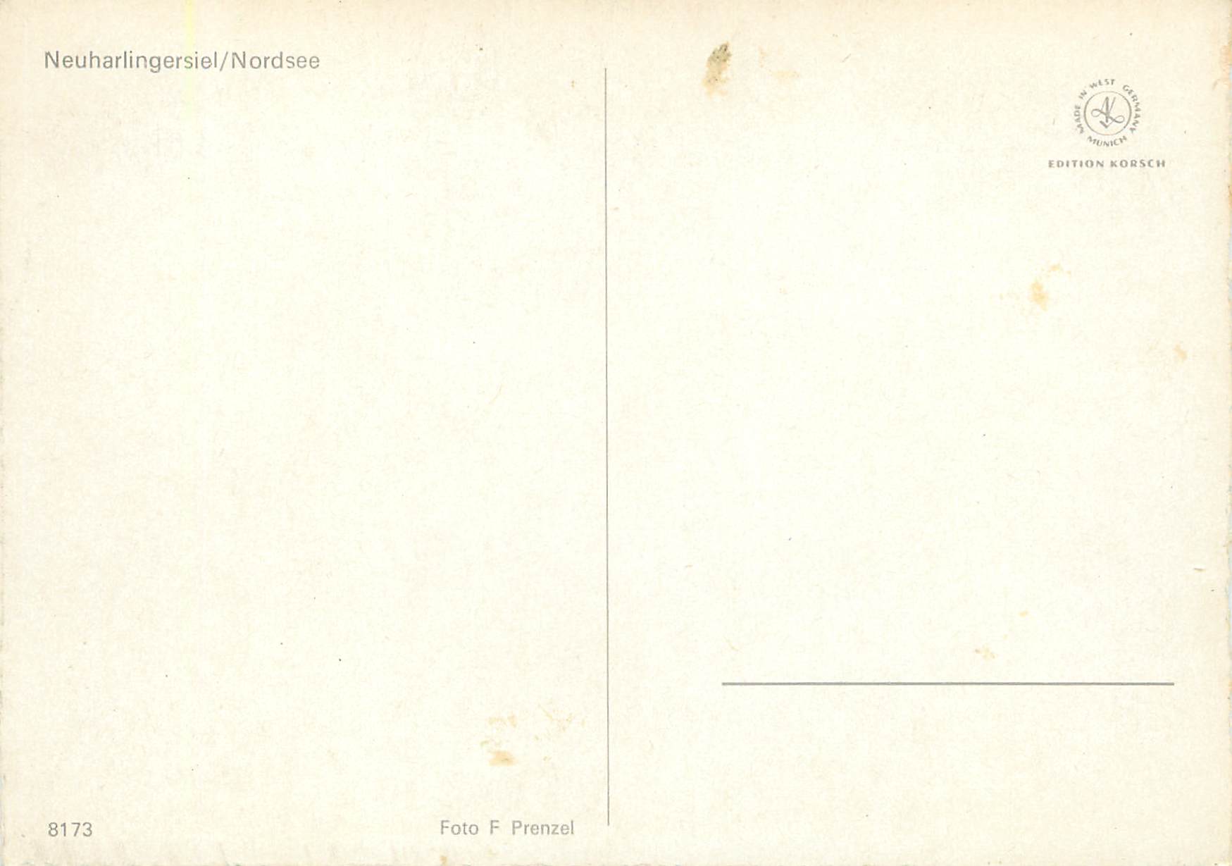 CPM Neuharlingersiel Nordsee Bateaux de pehce — Rückseite